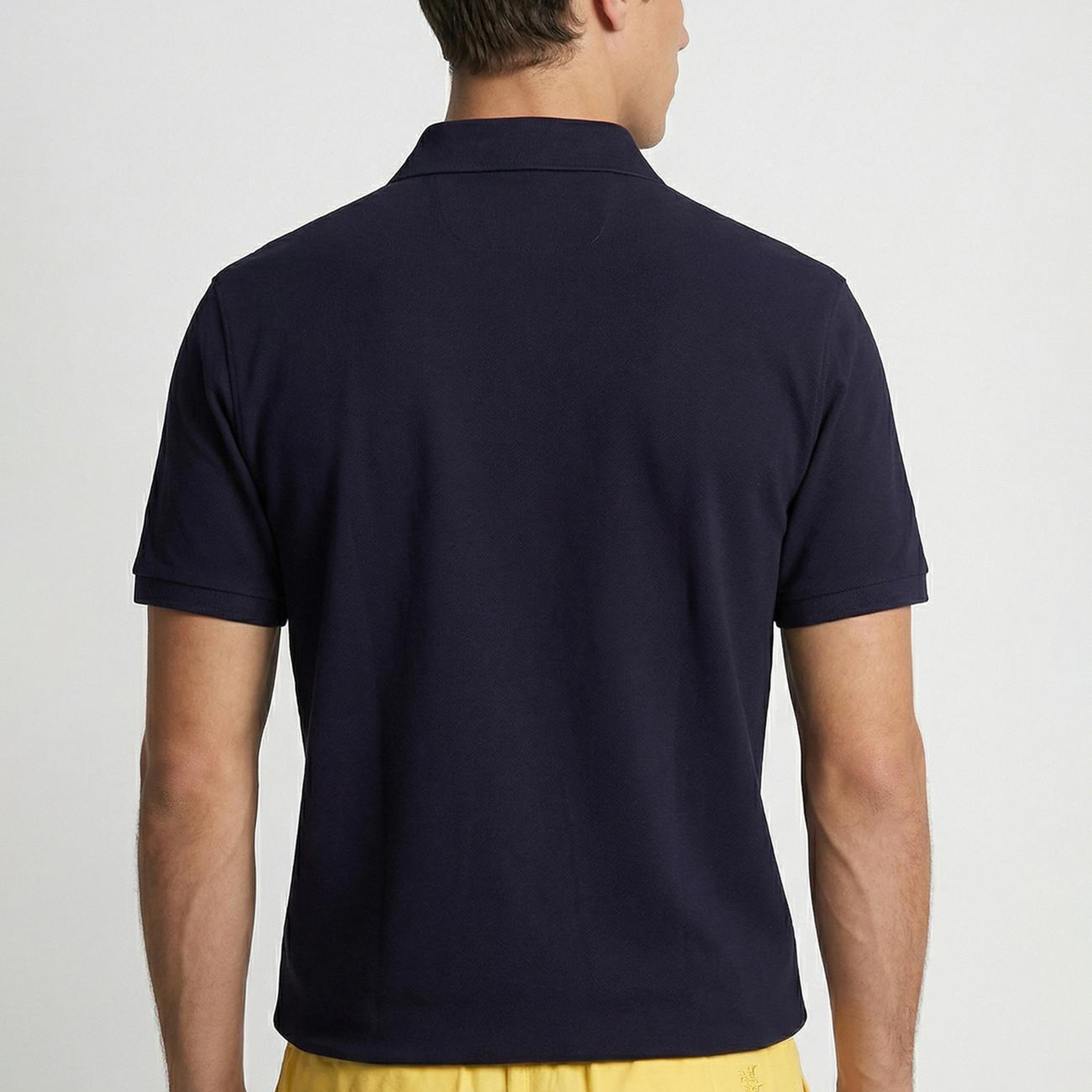 Network Erkek Lacivert Polo Yaka Pike T-Shirt
