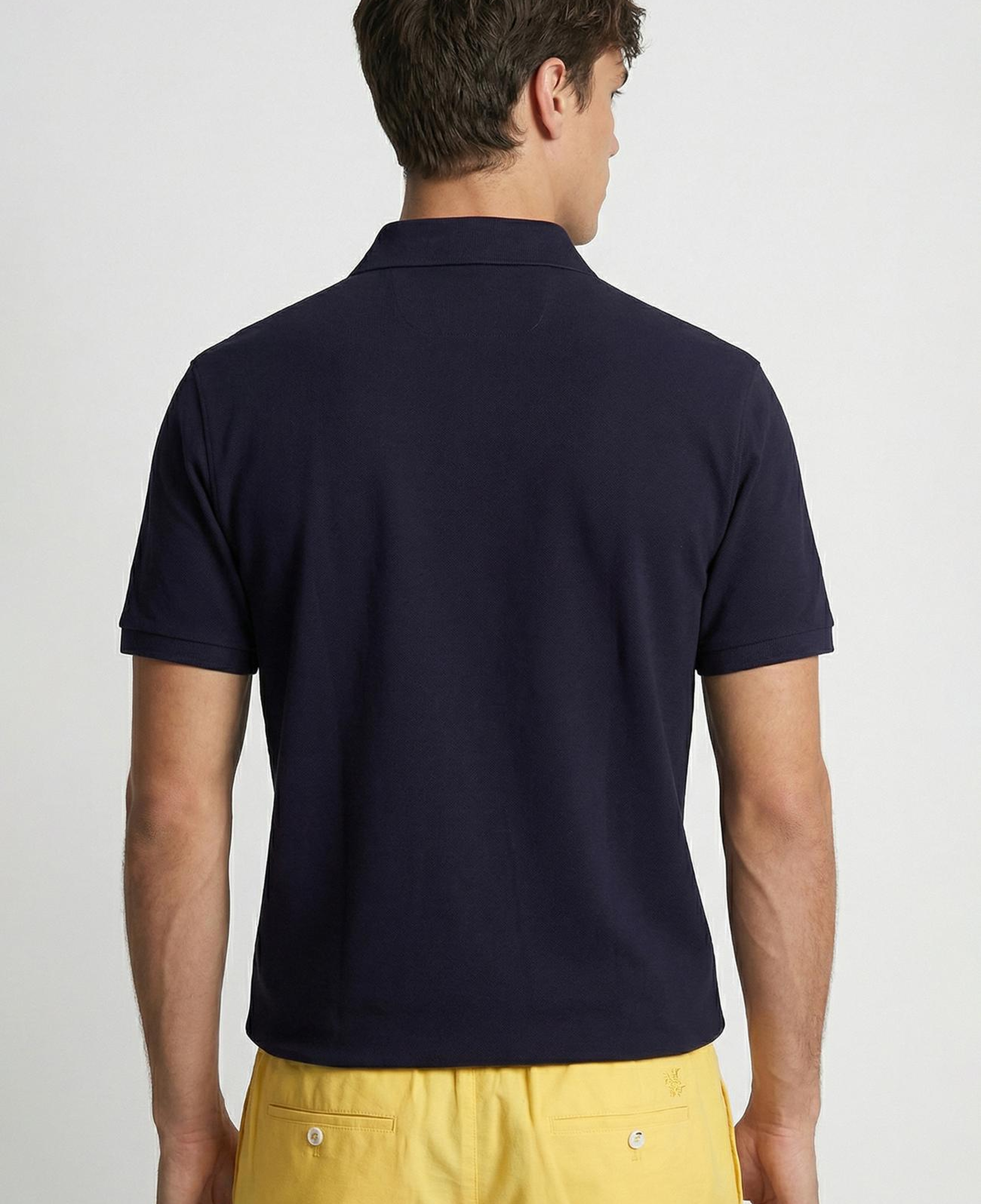 Network Erkek Lacivert Polo Yaka Pike T-Shirt