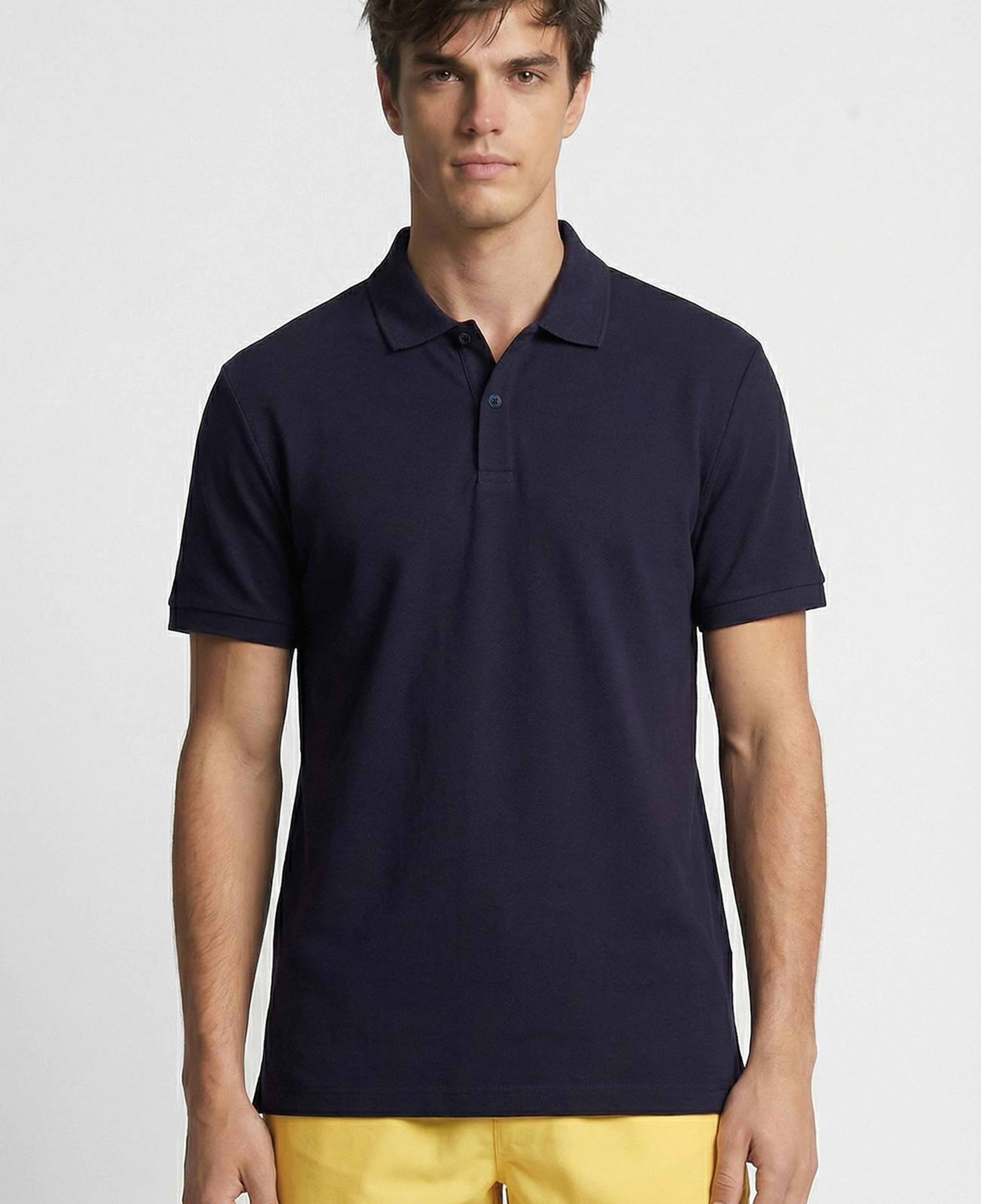Network Erkek Lacivert Polo Yaka Pike T-Shirt