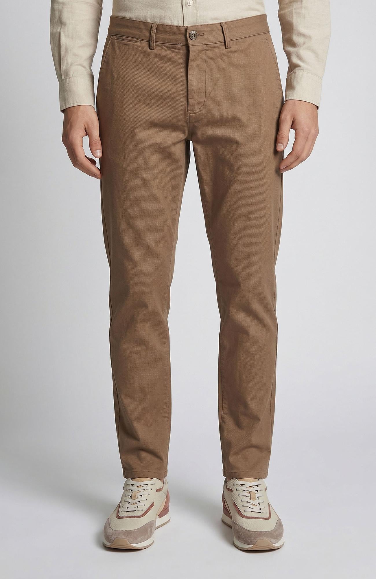 Network Erkek Vizon Slim Fit Diyagonal Chino Pantolon