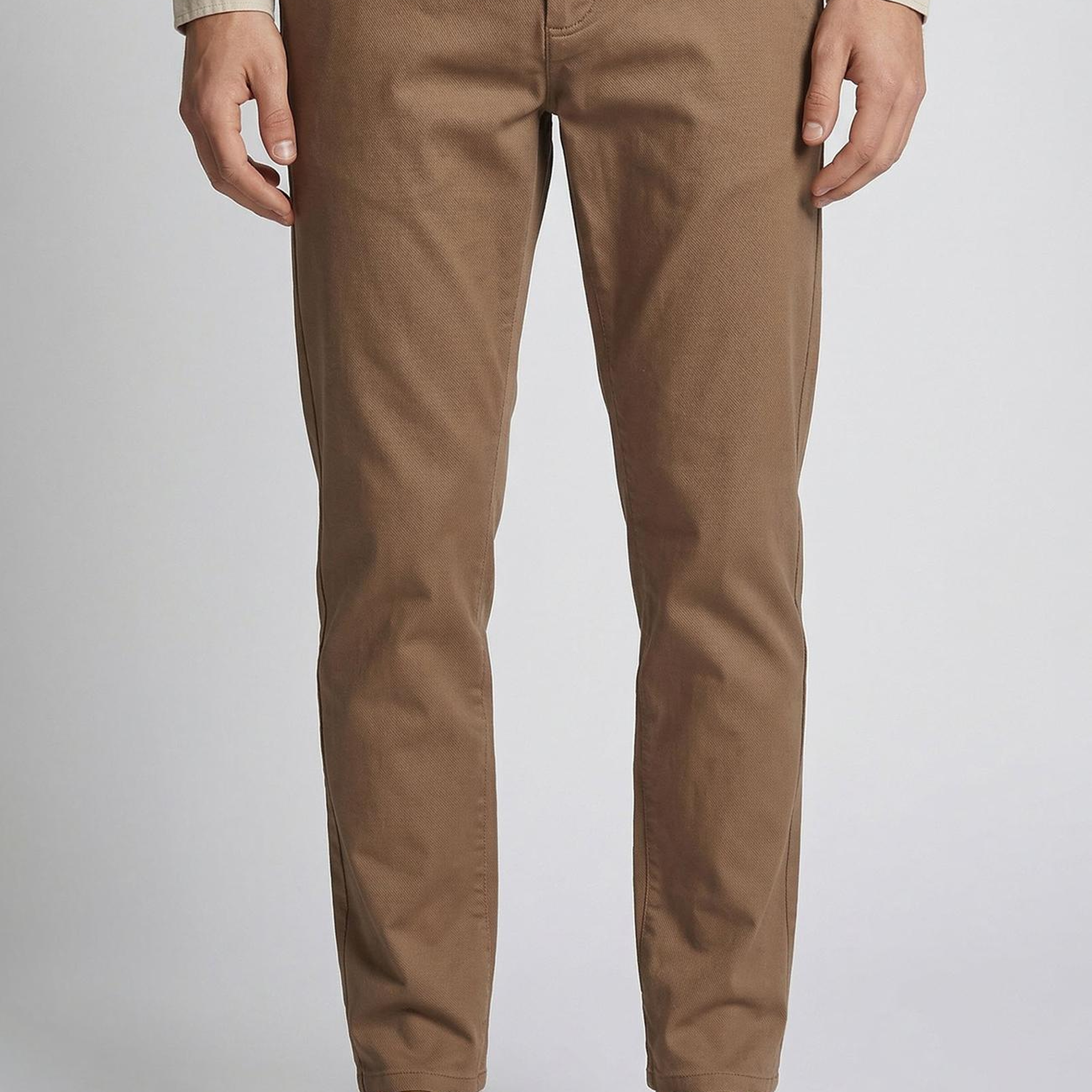 Network Erkek Vizon Slim Fit Diyagonal Chino Pantolon