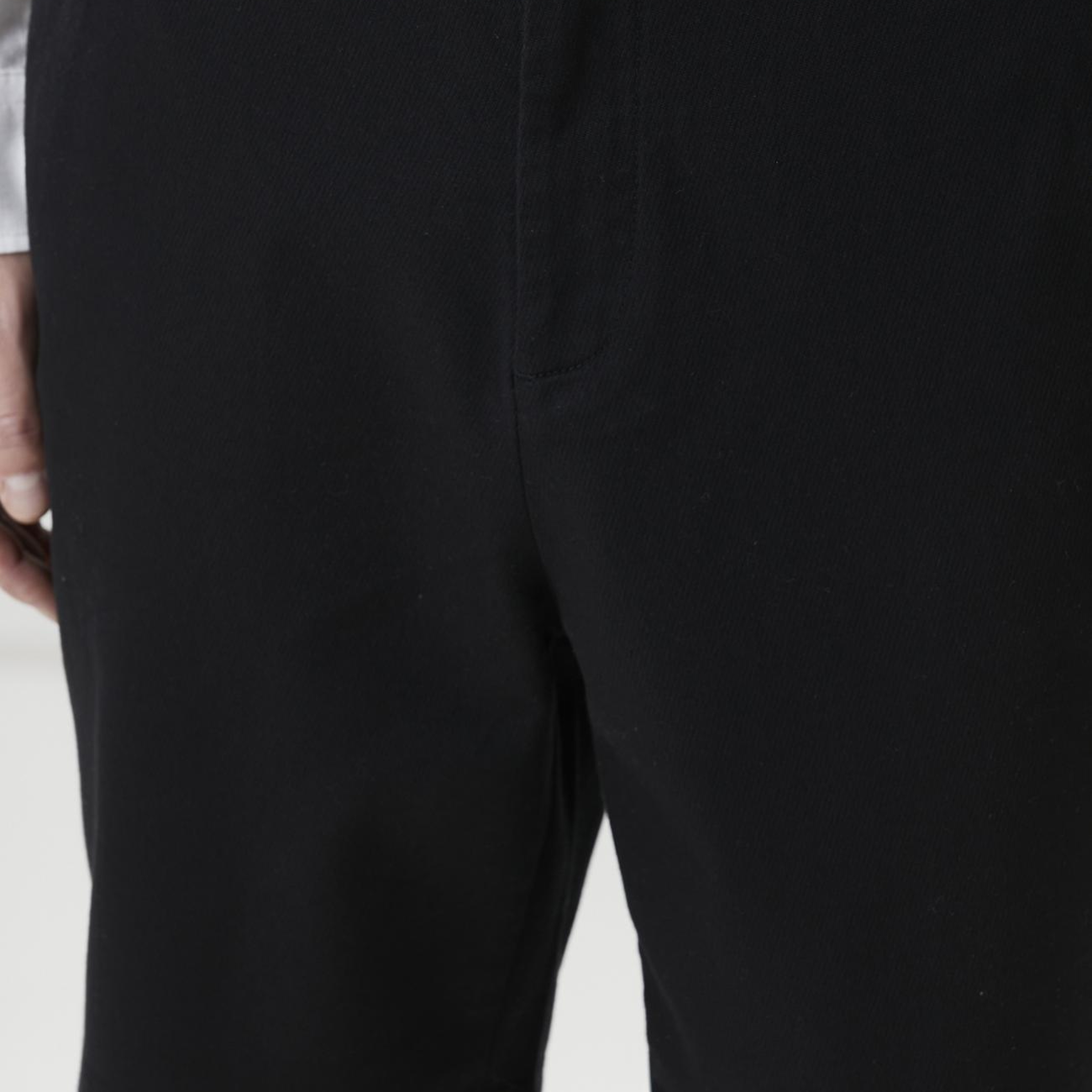 Network Erkek Slim Fit Siyah Parça Boya Diyagonal Chino Şort