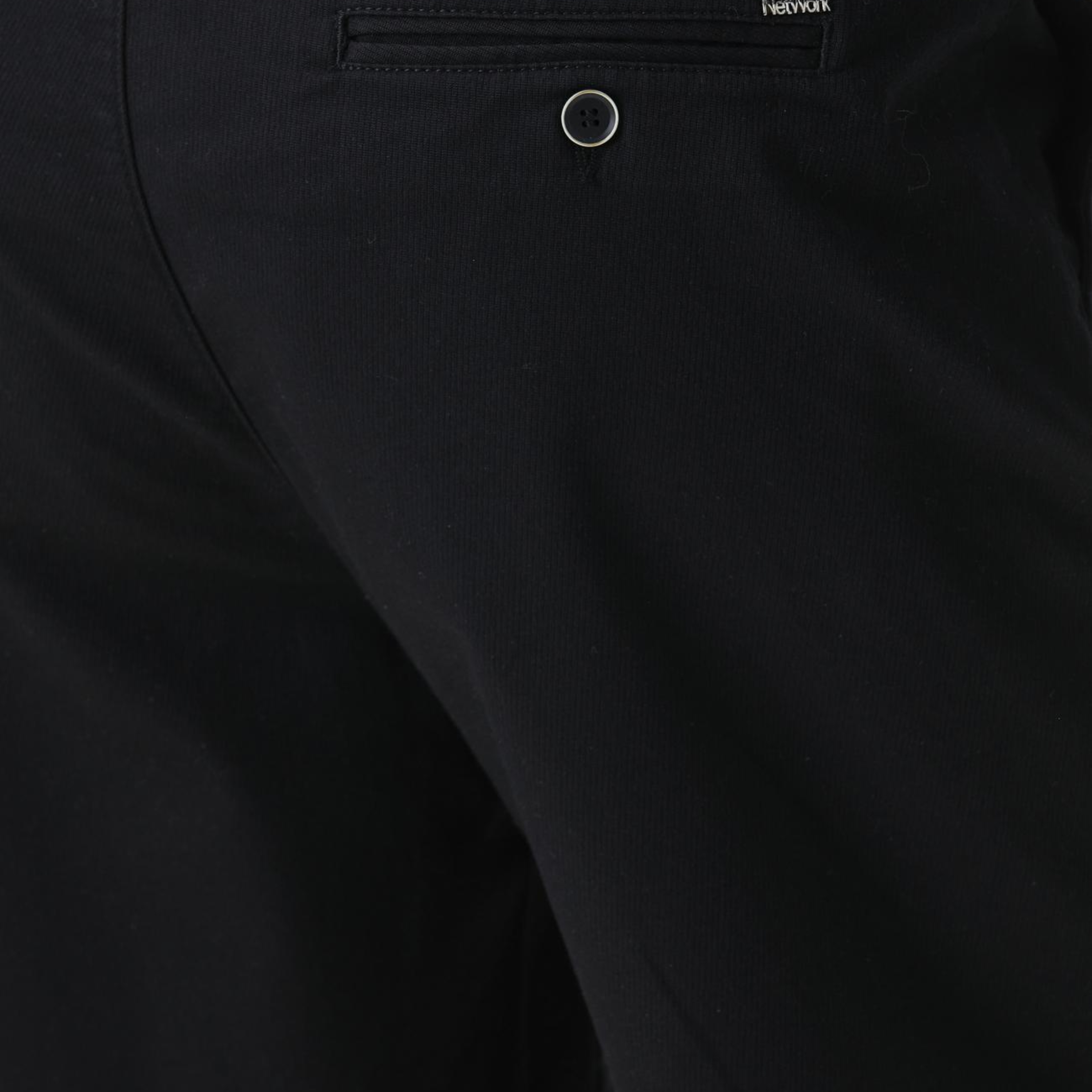 Network Erkek Slim Fit Siyah Parça Boya Diyagonal Chino Şort