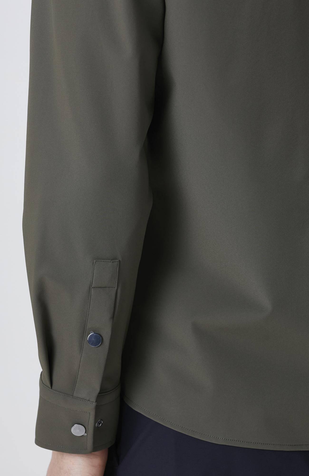 Network Erkek Haki Slim Fit Cep Detaylı Dış Gömlek