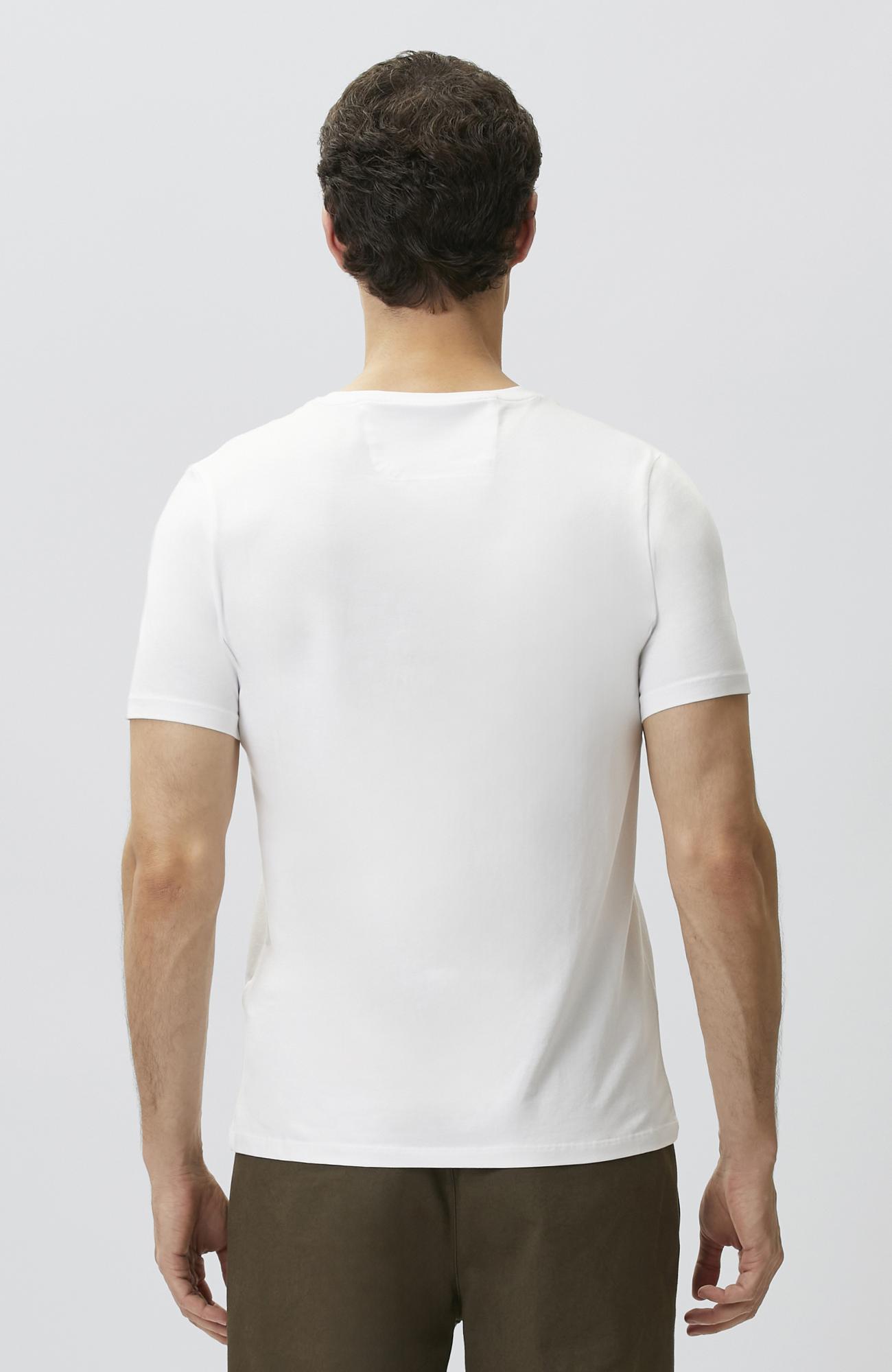 Network Erkek Beyaz Basic T-shirt