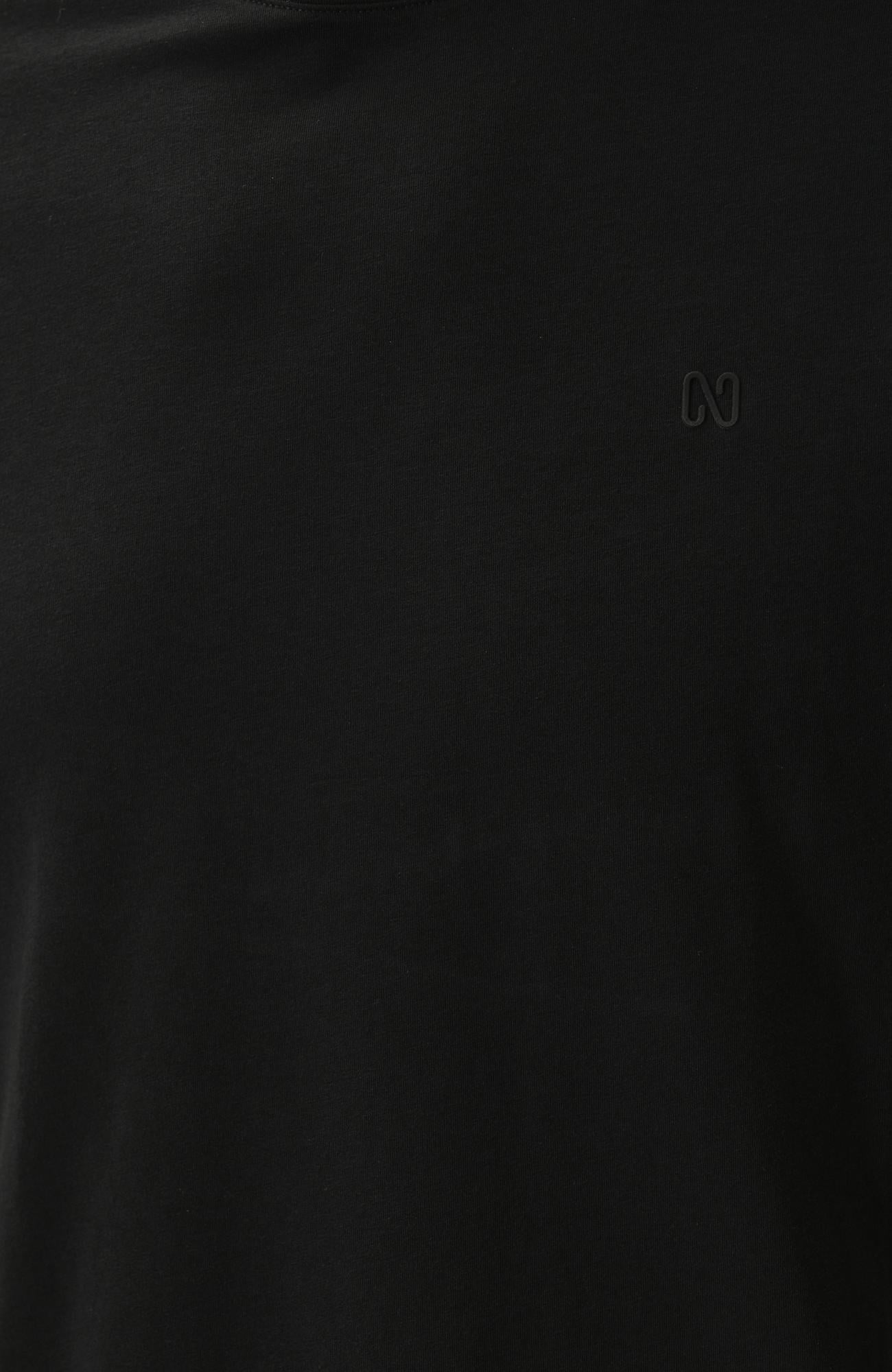 Network Erkek Siyah Basic T-shirt
