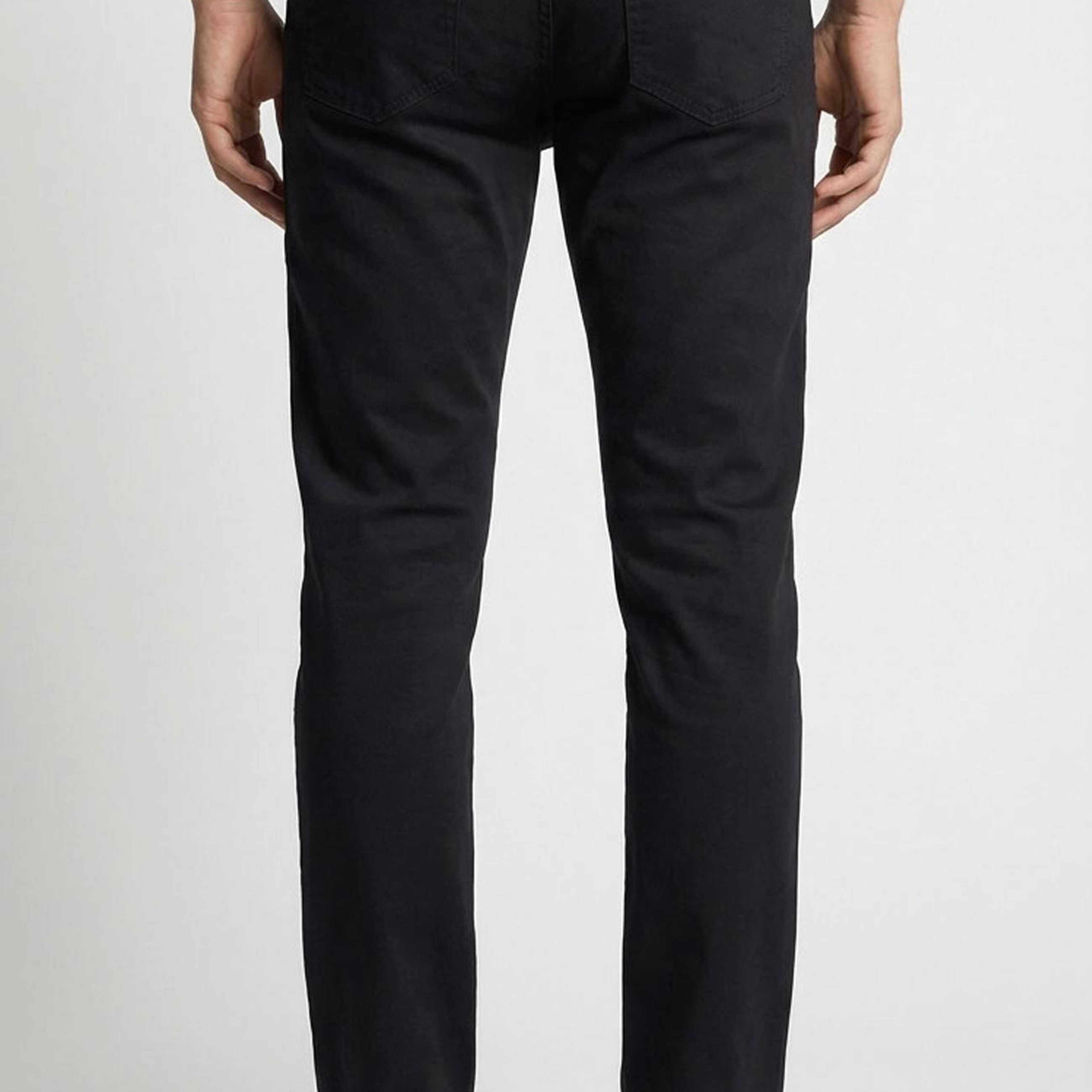 Network Erkek Siyah Kaplamalı Denim Pantolon