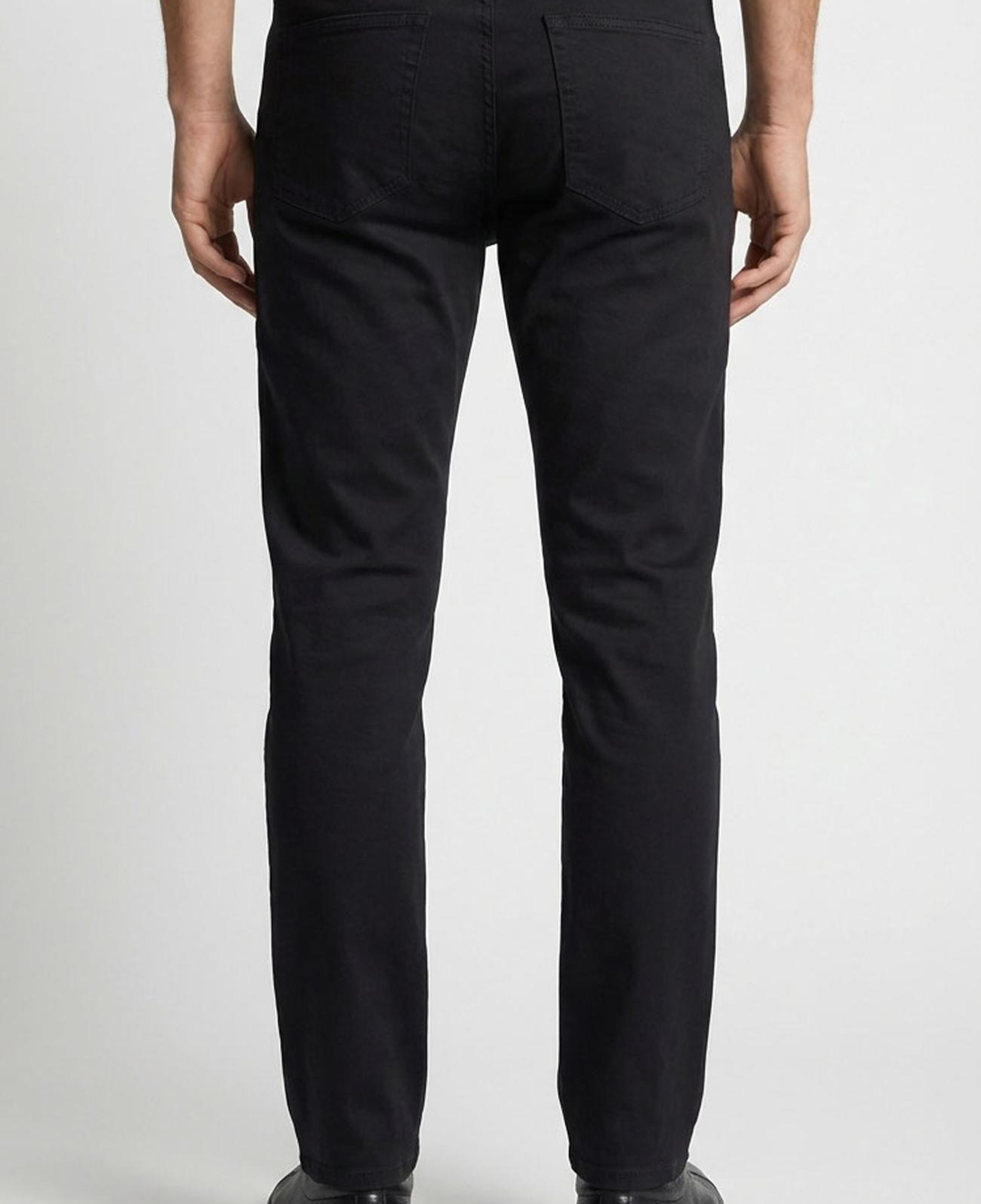 Network Erkek Siyah Kaplamalı Denim Pantolon