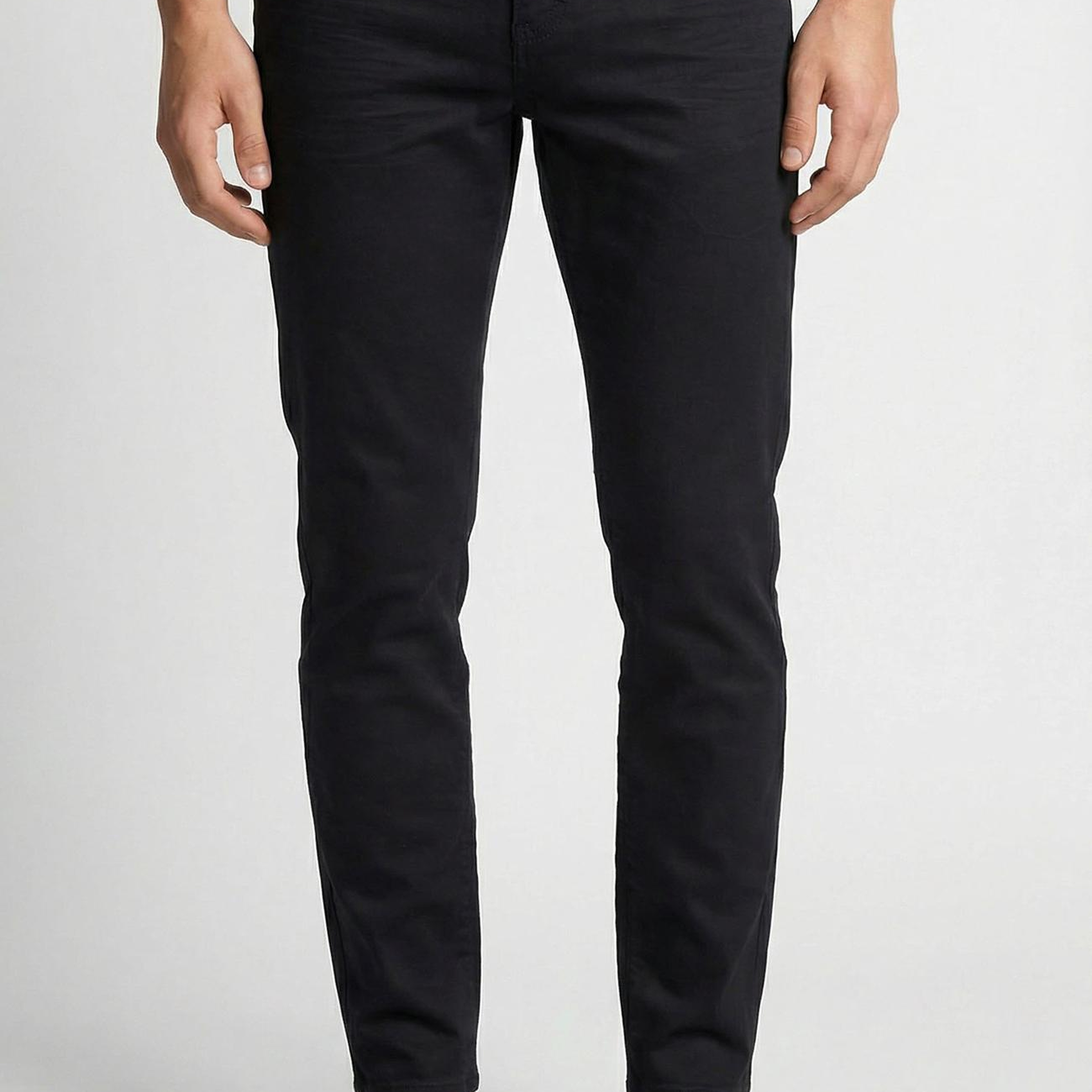 Network Erkek Siyah Kaplamalı Denim Pantolon
