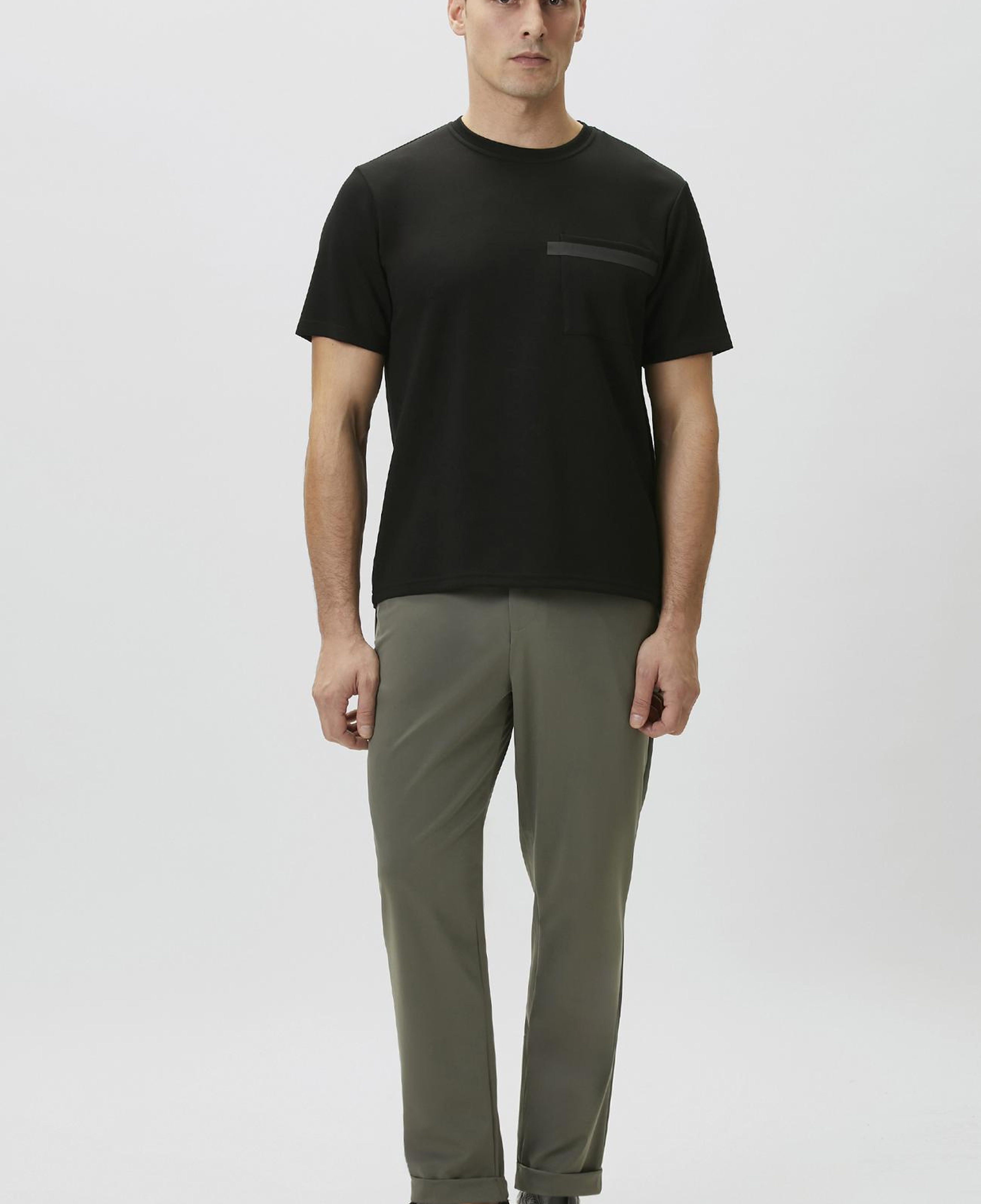 Network Erkek Siyah Baskı Detaylı T-shirt