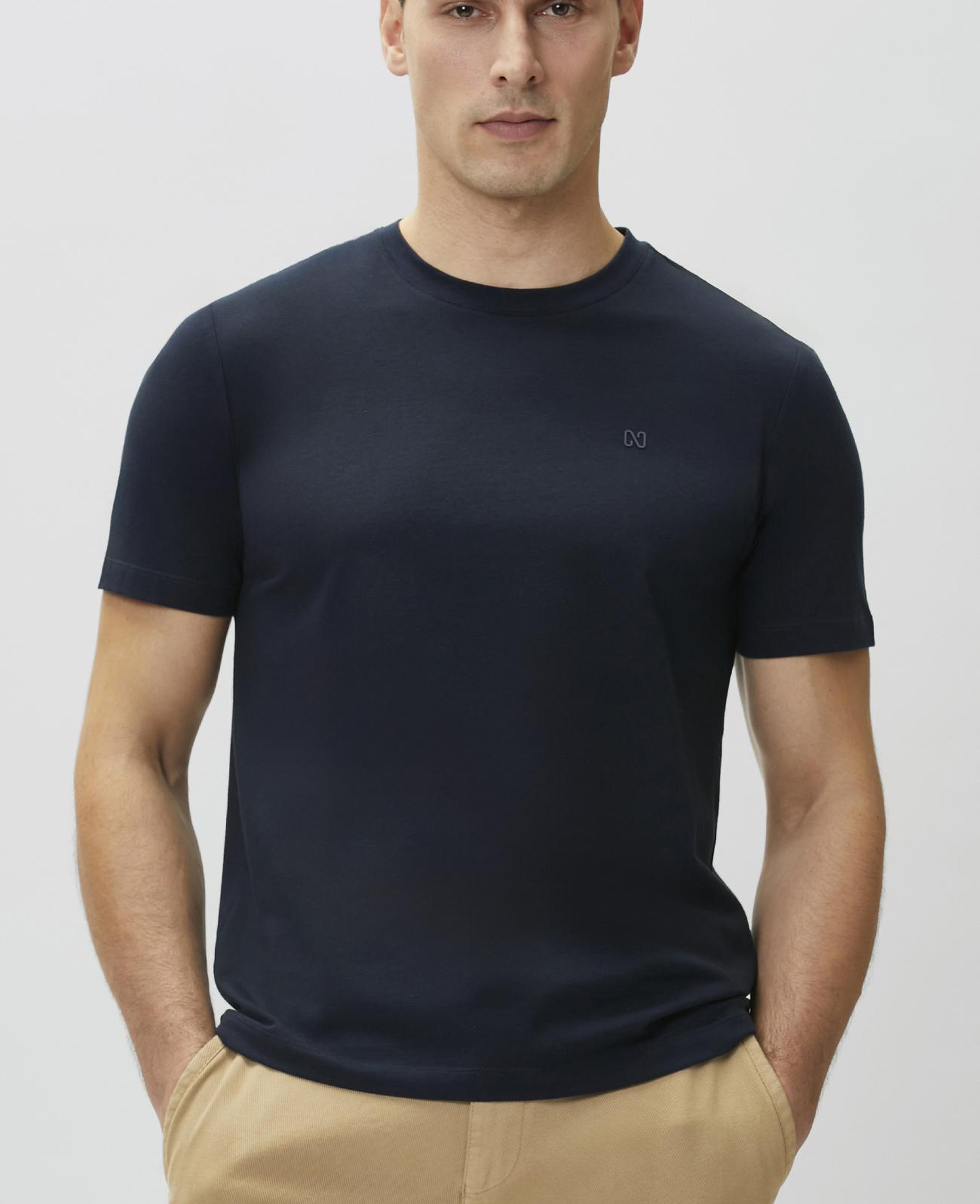 Network Erkek Lacivert Basic T-shirt