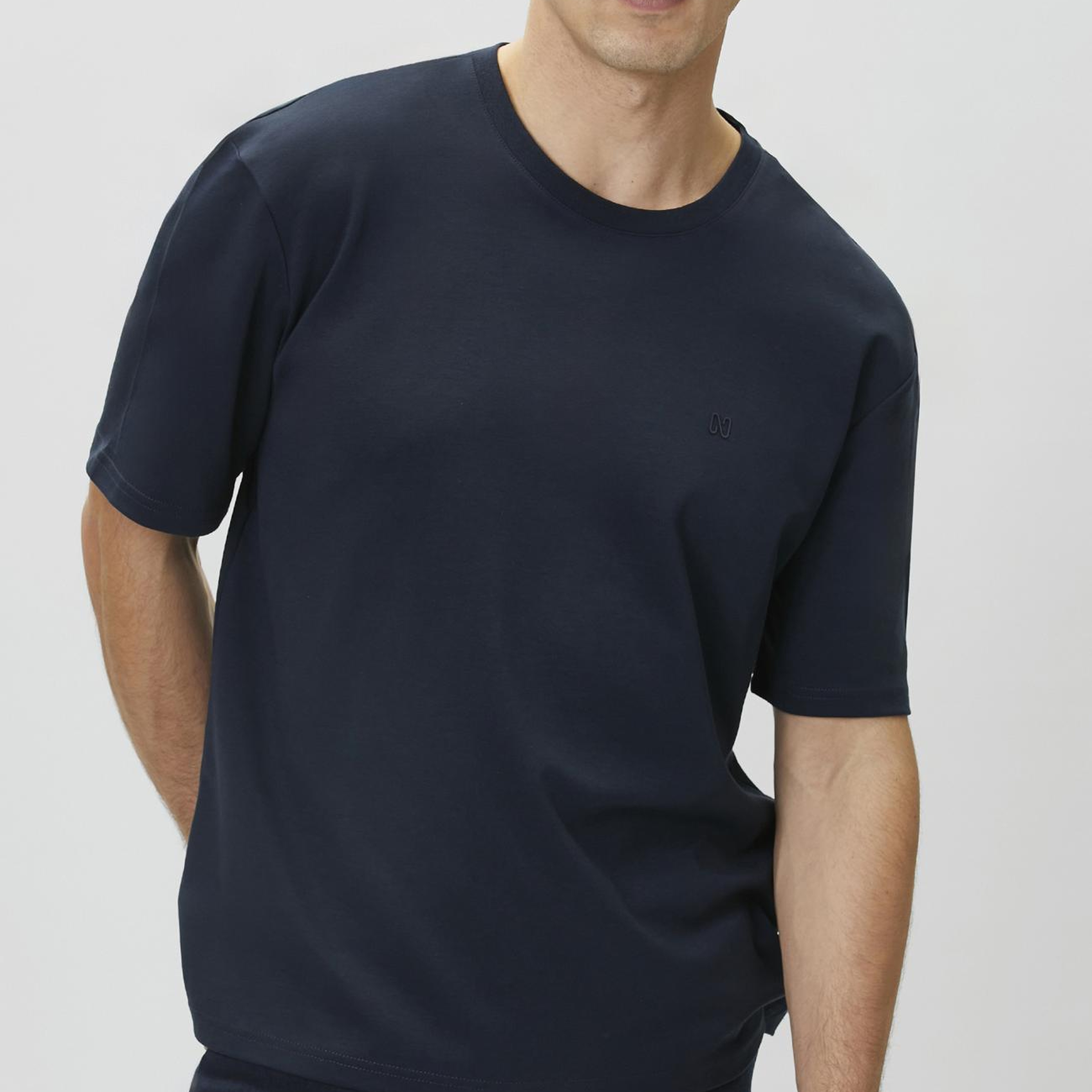Network Erkek Lacivert Comfort Fit T-shirt