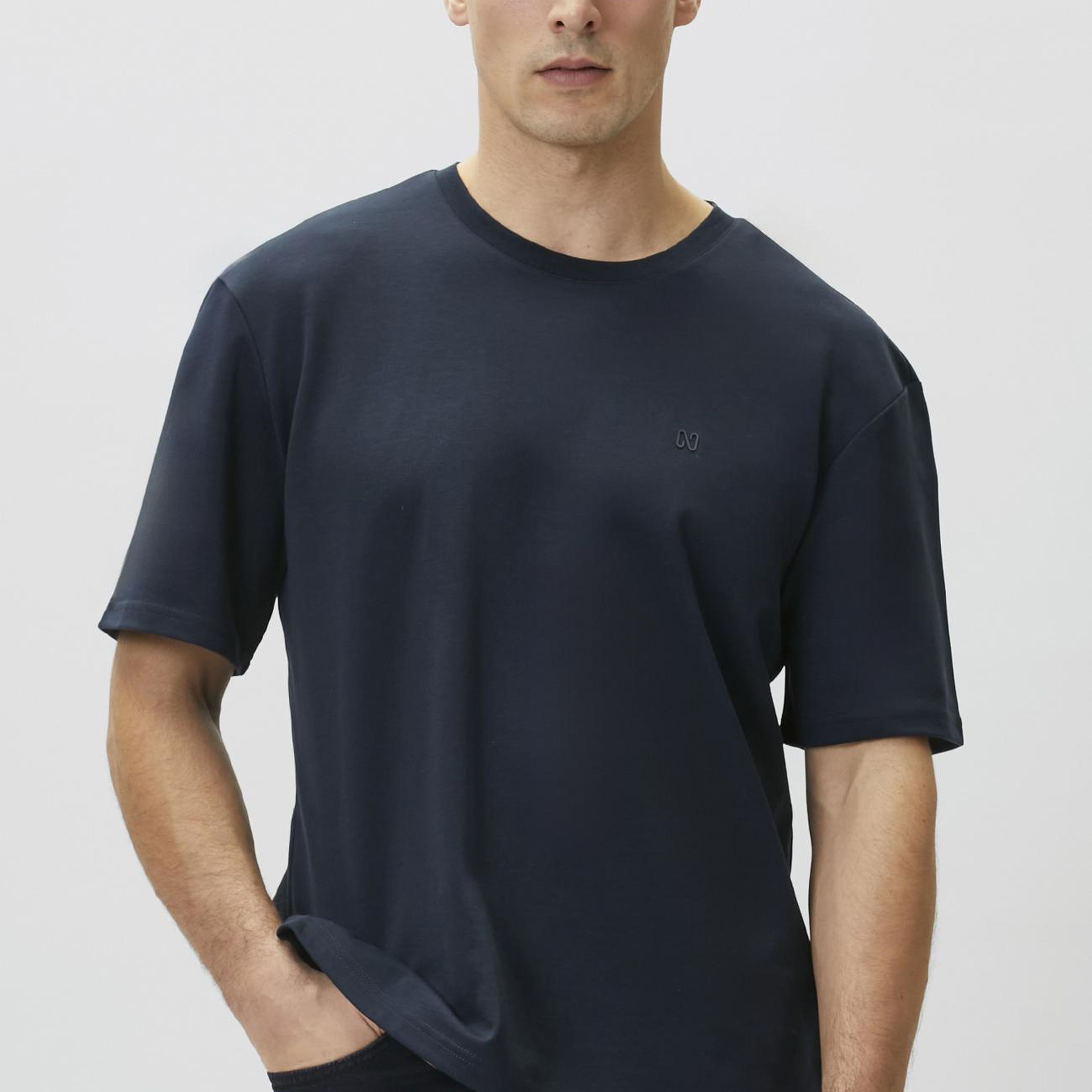 Network Erkek Lacivert Comfort Fit T-shirt