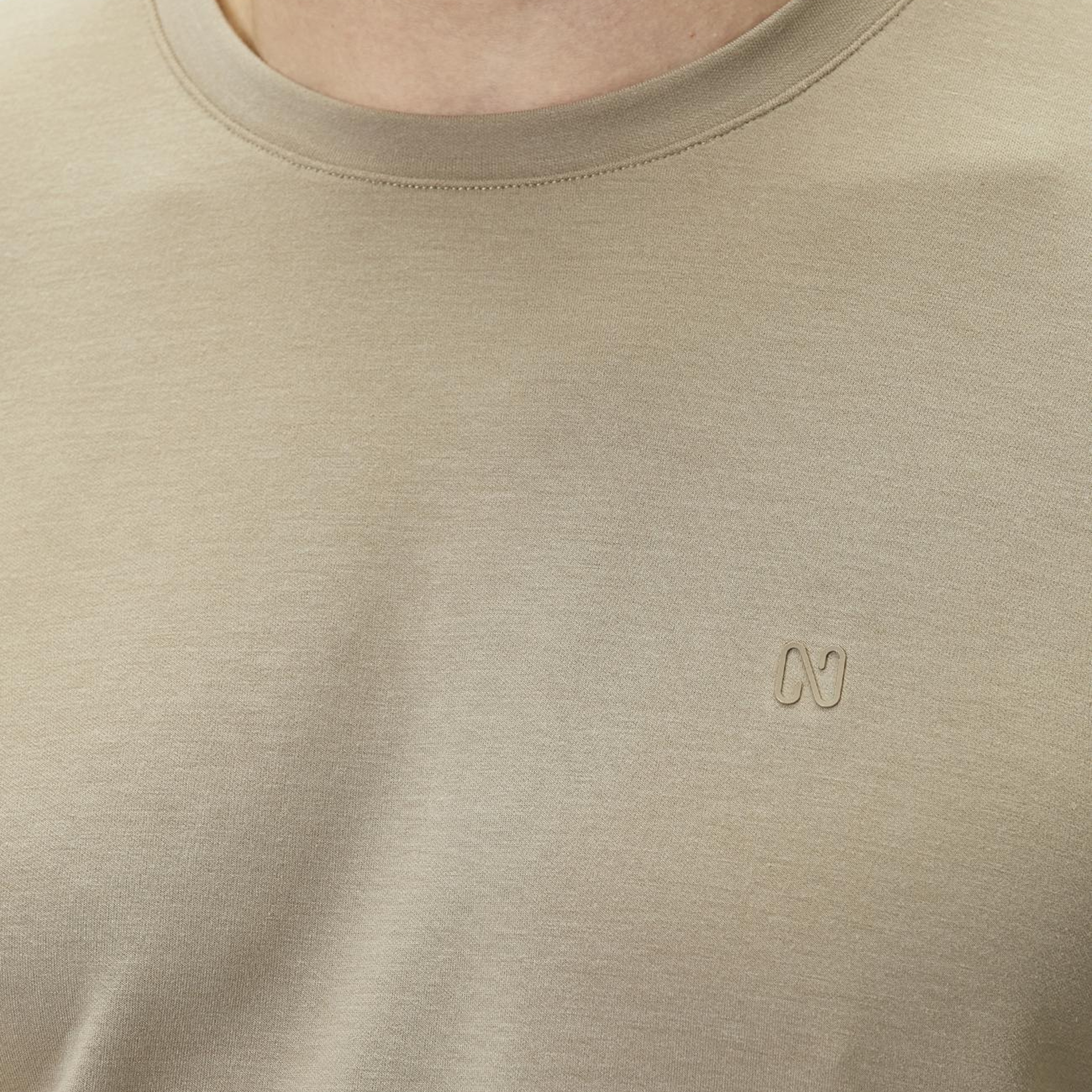 Network Erkek Vizon Basic Modal T-shirt