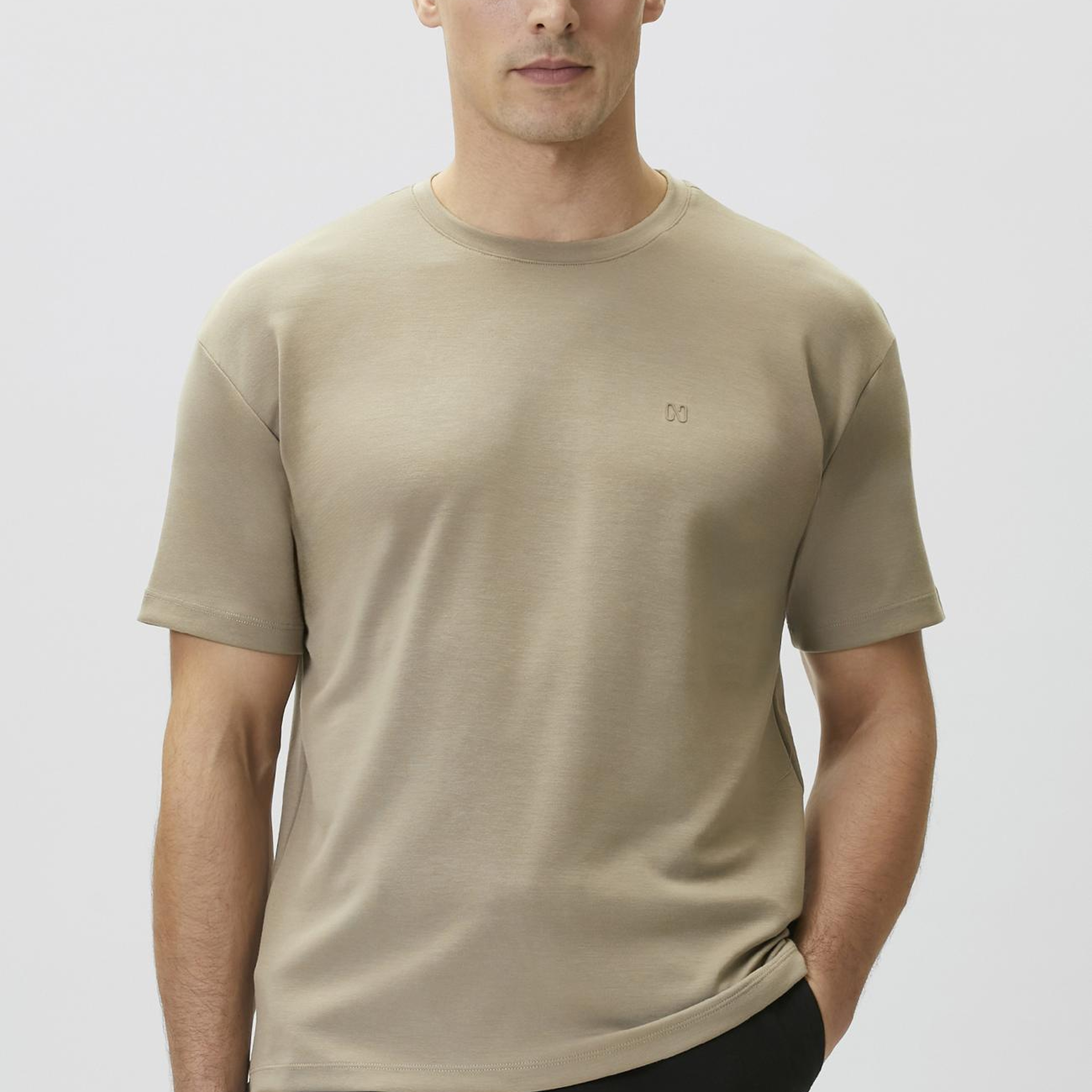Network Erkek Vizon Basic Modal T-shirt