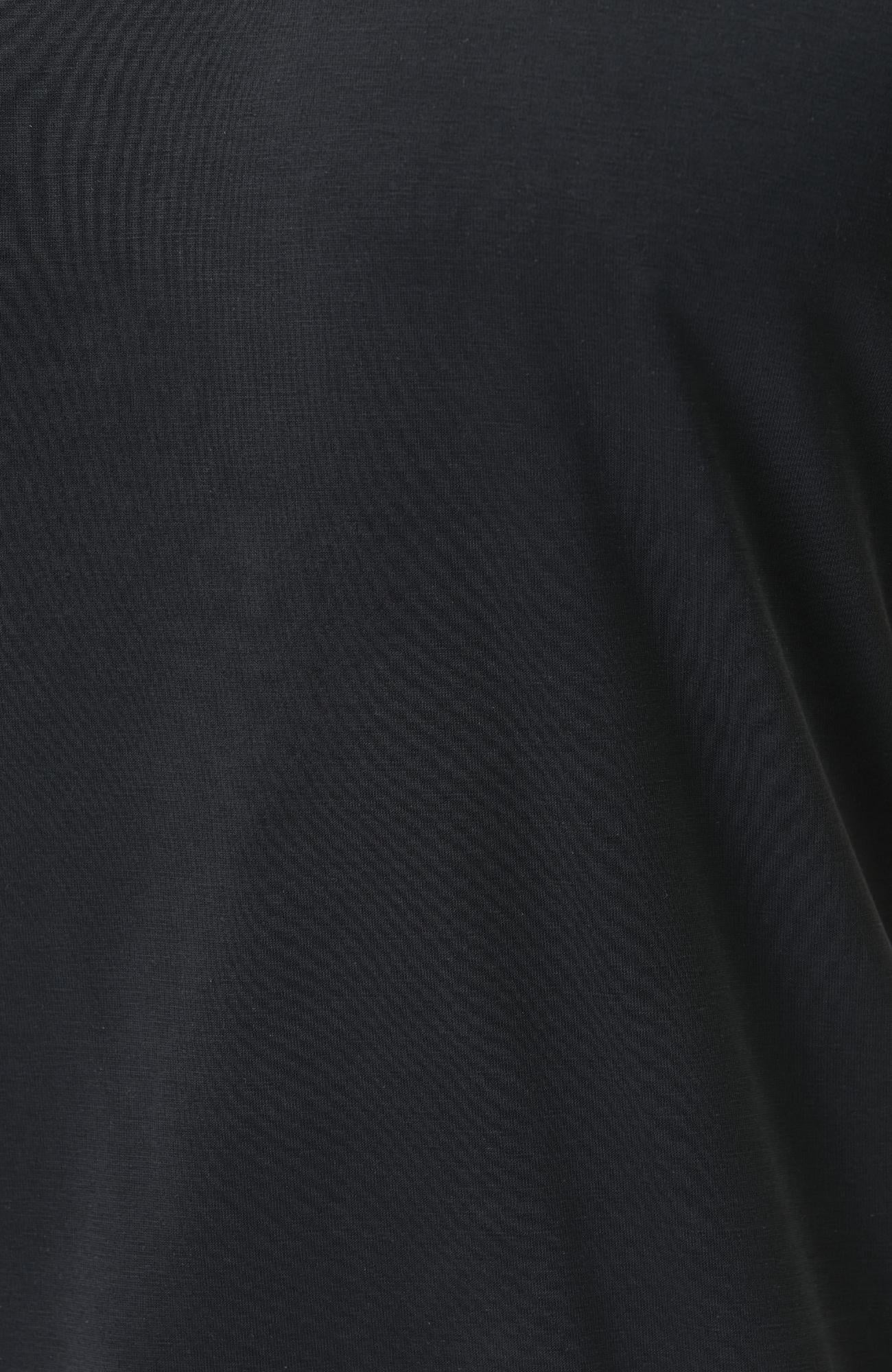 Network Erkek Siyah Basic Modal T-shirt