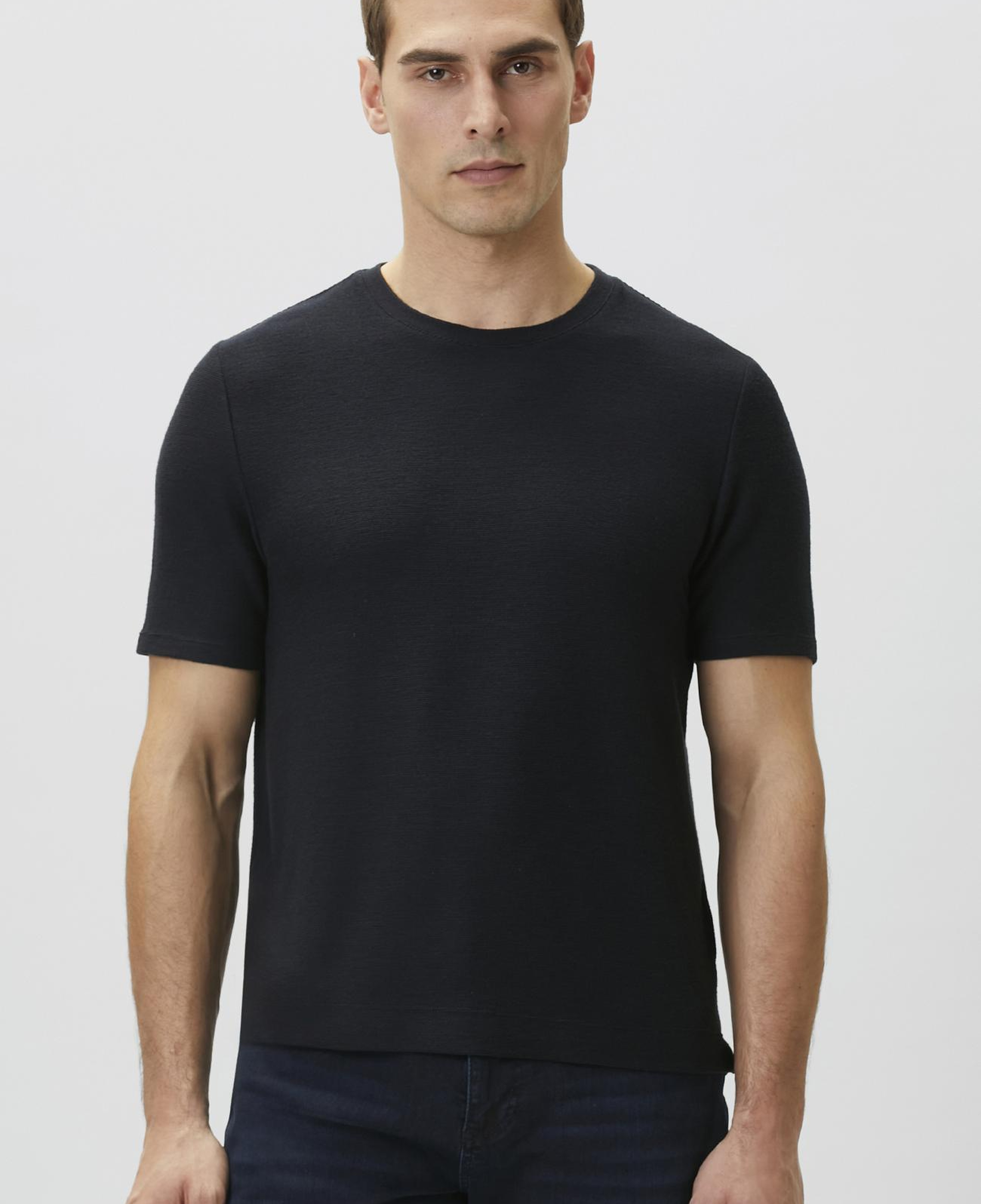 Network Erkek Lacivert Jakarlı T-shirt