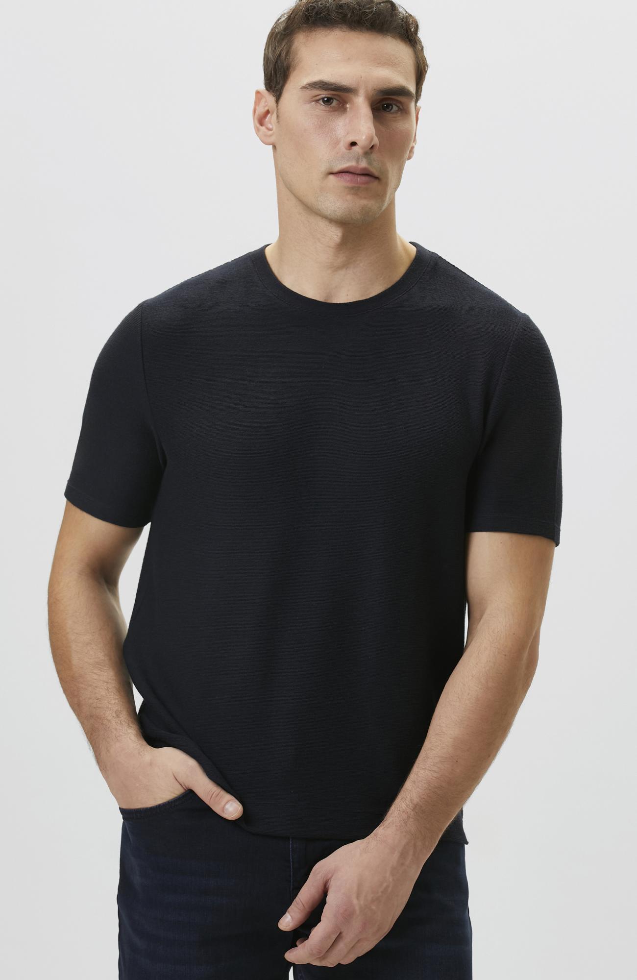 Network Erkek Lacivert Jakarlı T-shirt