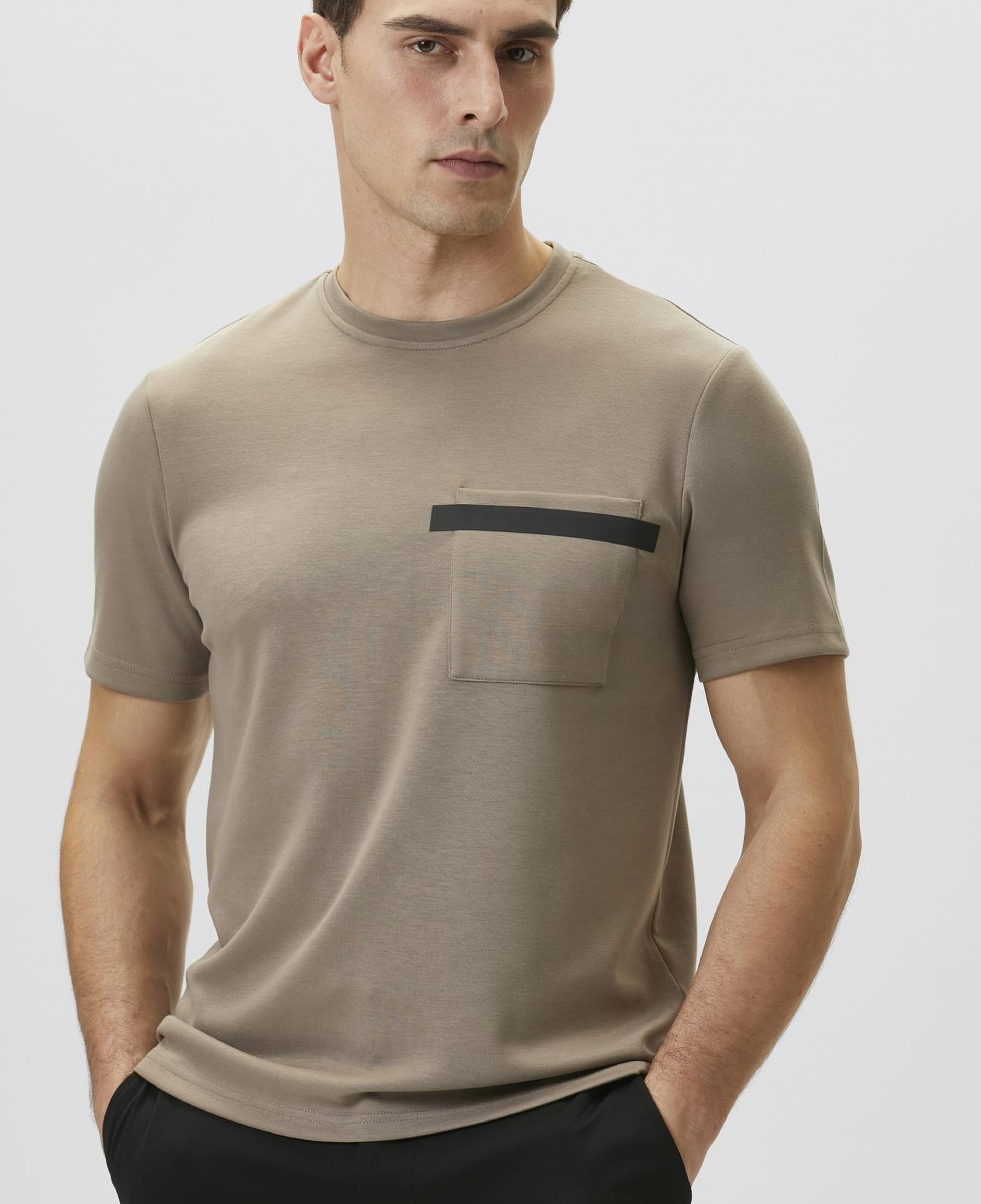Network Erkek Vizon Baskı Detaylı T-shirt