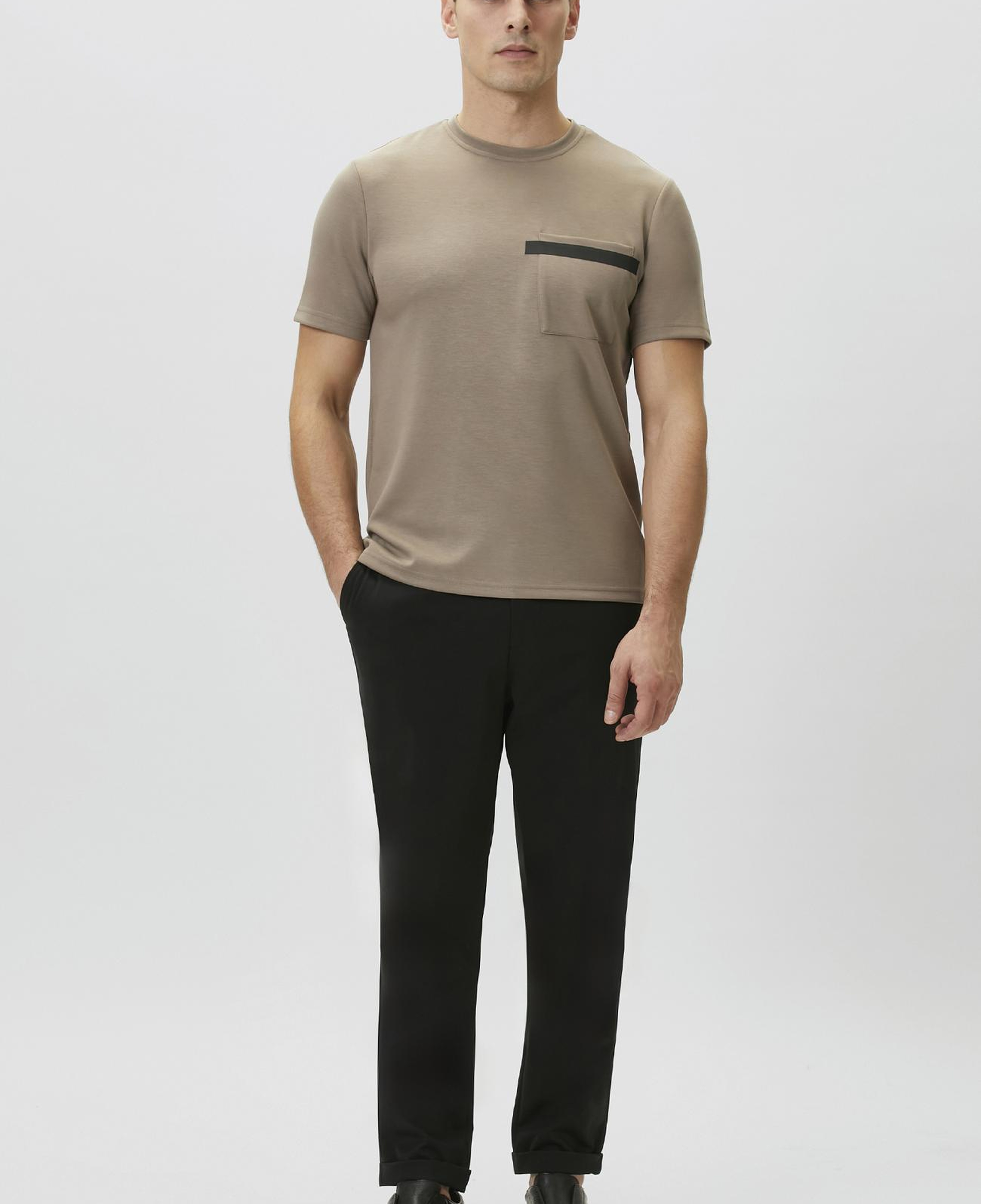 Network Erkek Vizon Baskı Detaylı T-shirt