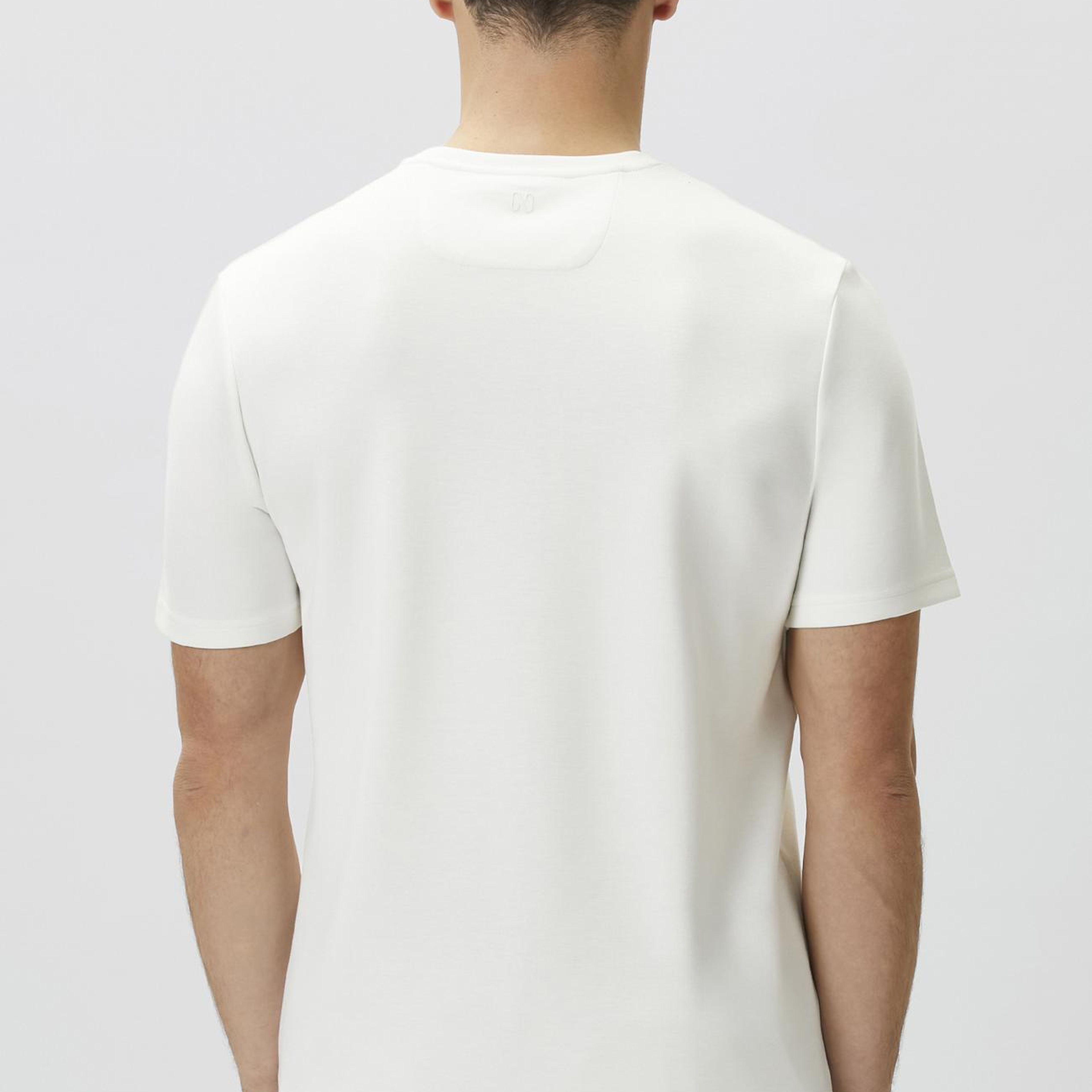 Network Erkek Ekru Baskı Detaylı T-shirt