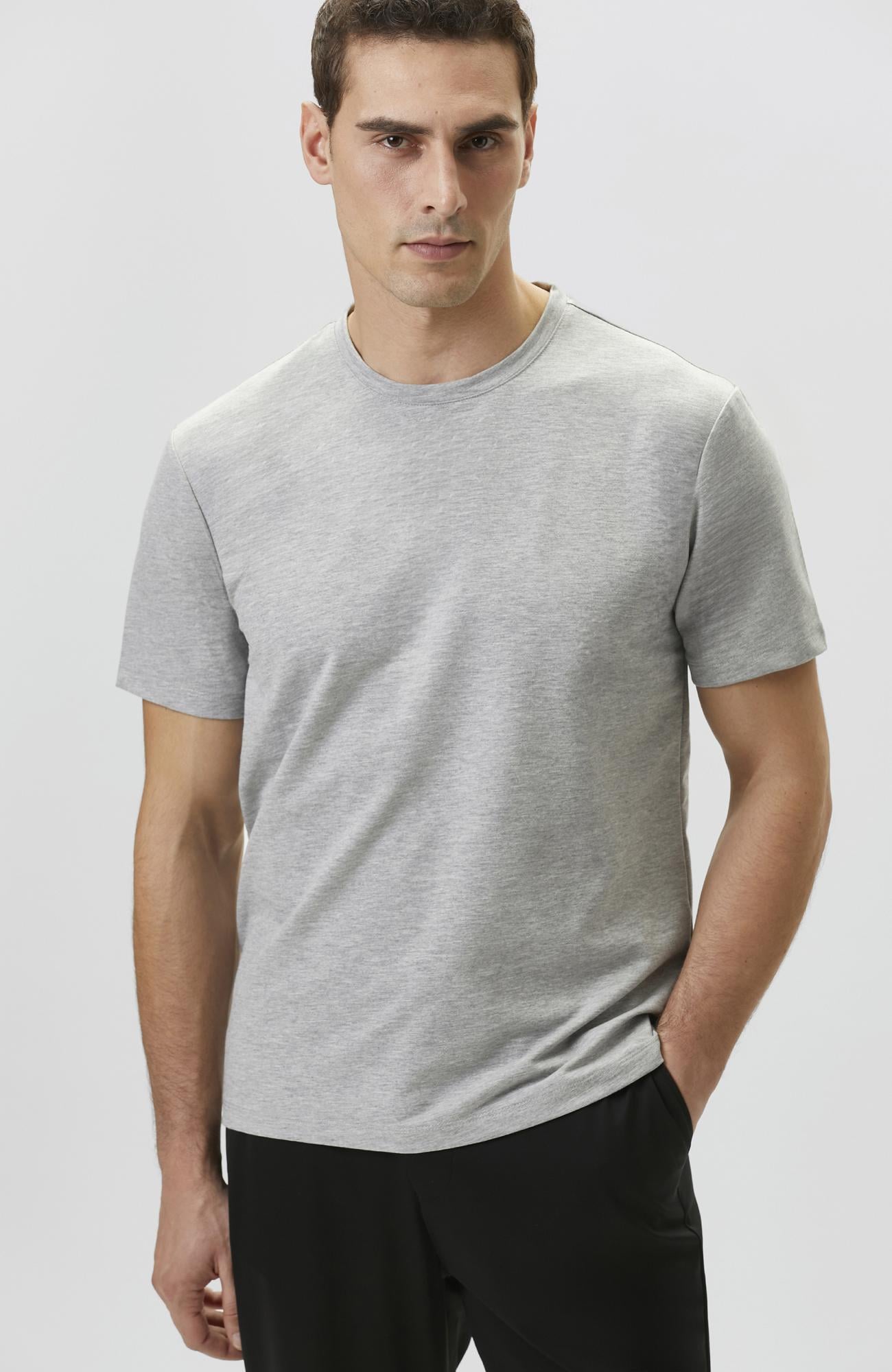 Network Erkek N-Tech Gri Melanj T-shirt