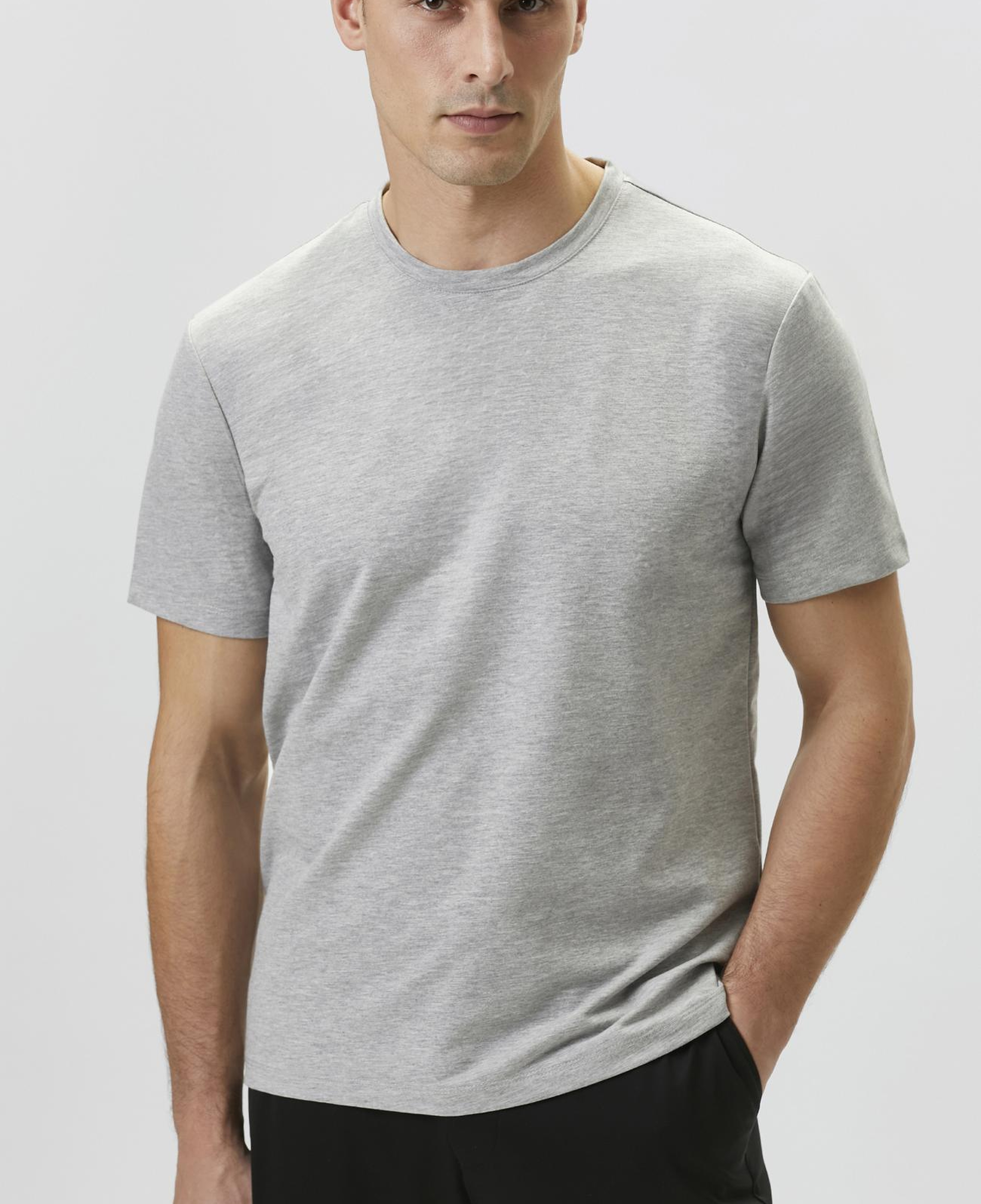 Network Erkek N-Tech Gri Melanj T-shirt