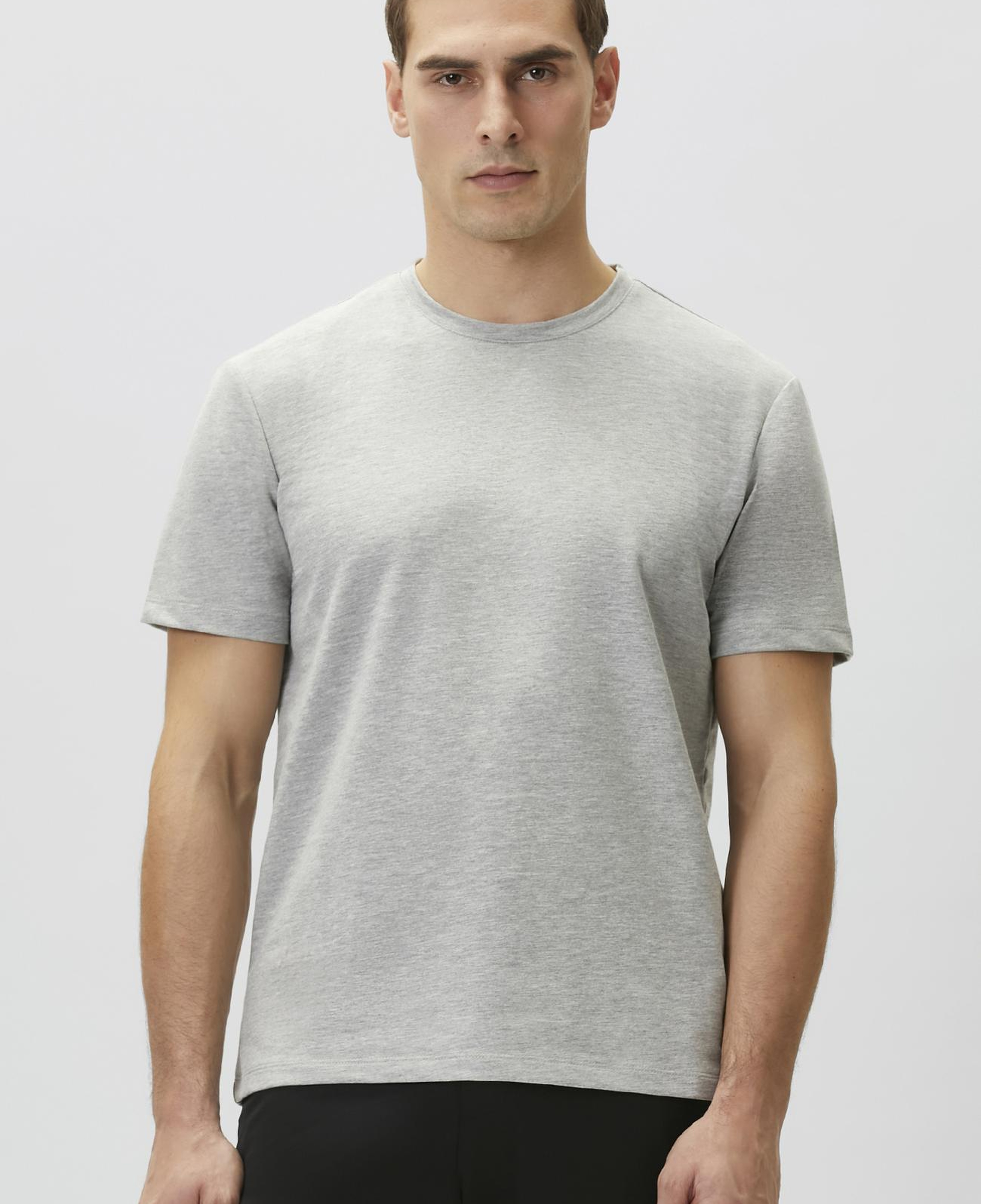 Network Erkek N-Tech Gri Melanj T-shirt