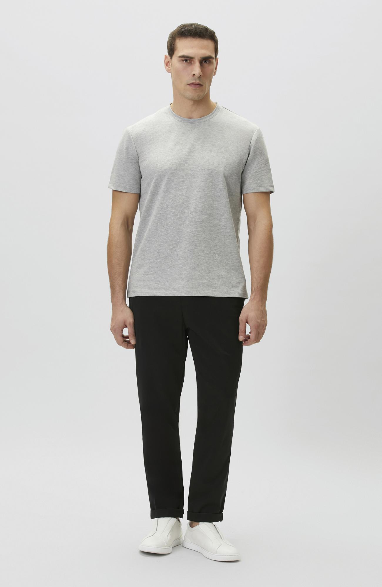Network Erkek N-Tech Gri Melanj T-shirt