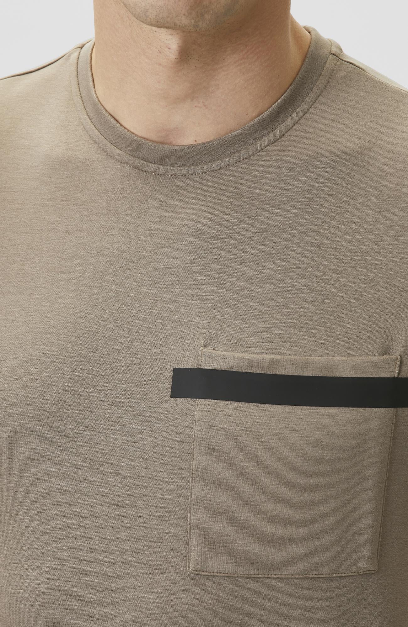Network Erkek Vizon Baskı Detaylı T-shirt