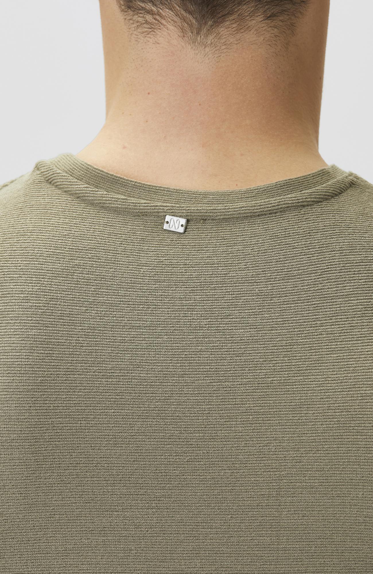 Network Erkek Haki Jakarlı T-shirt