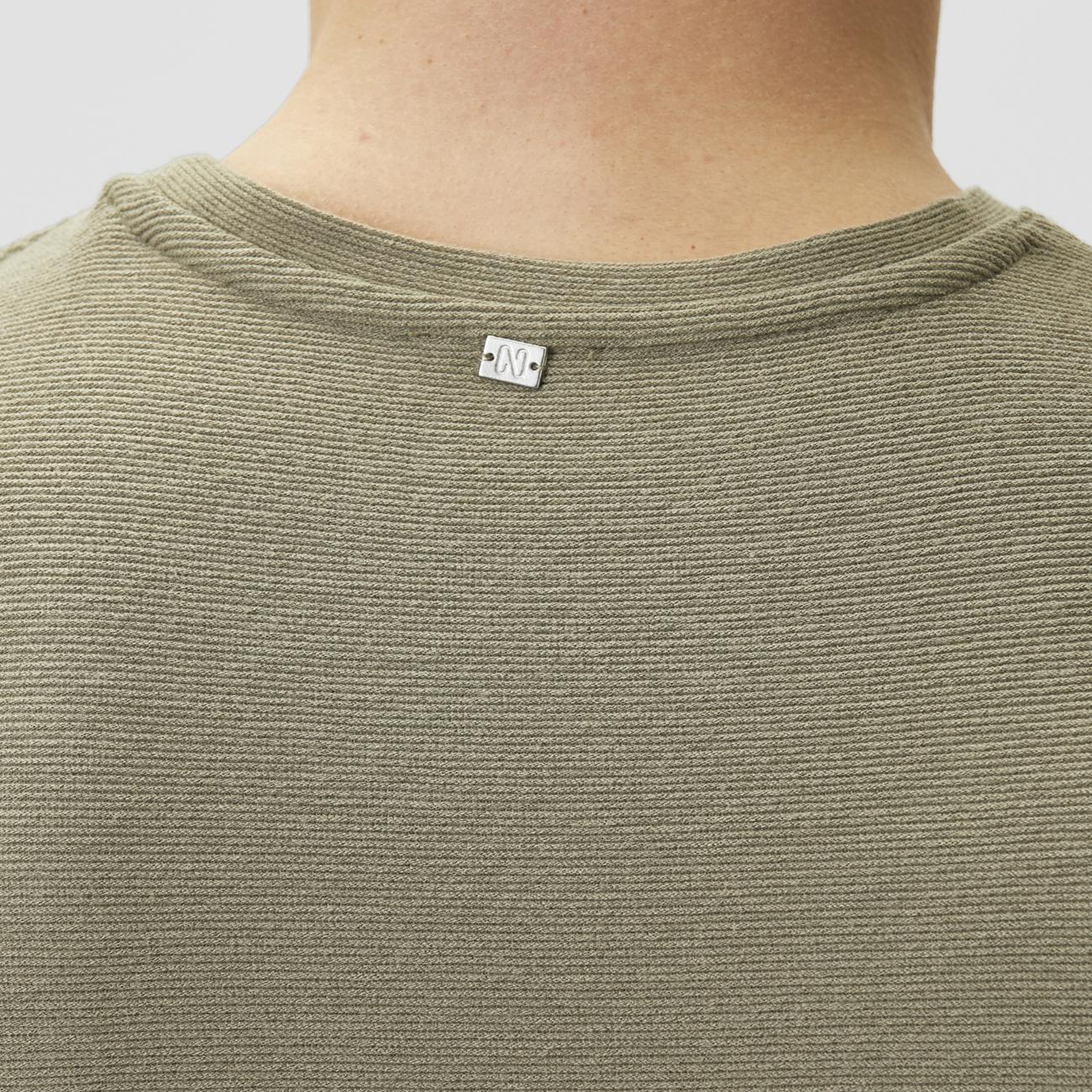 Network Erkek Haki Jakarlı T-shirt
