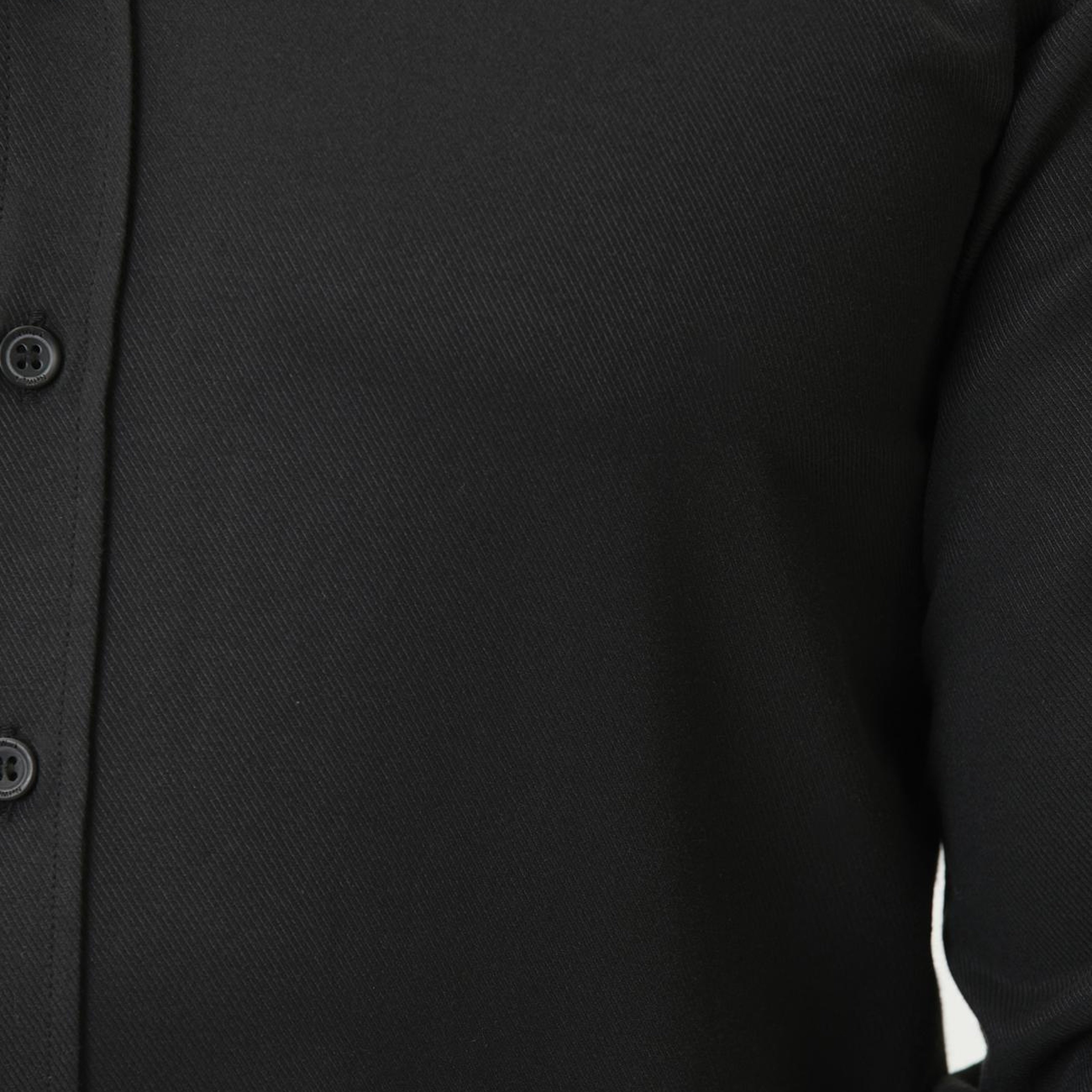 Network Erkek Slim Fit Siyah Diyagonal Cotton Gömlek