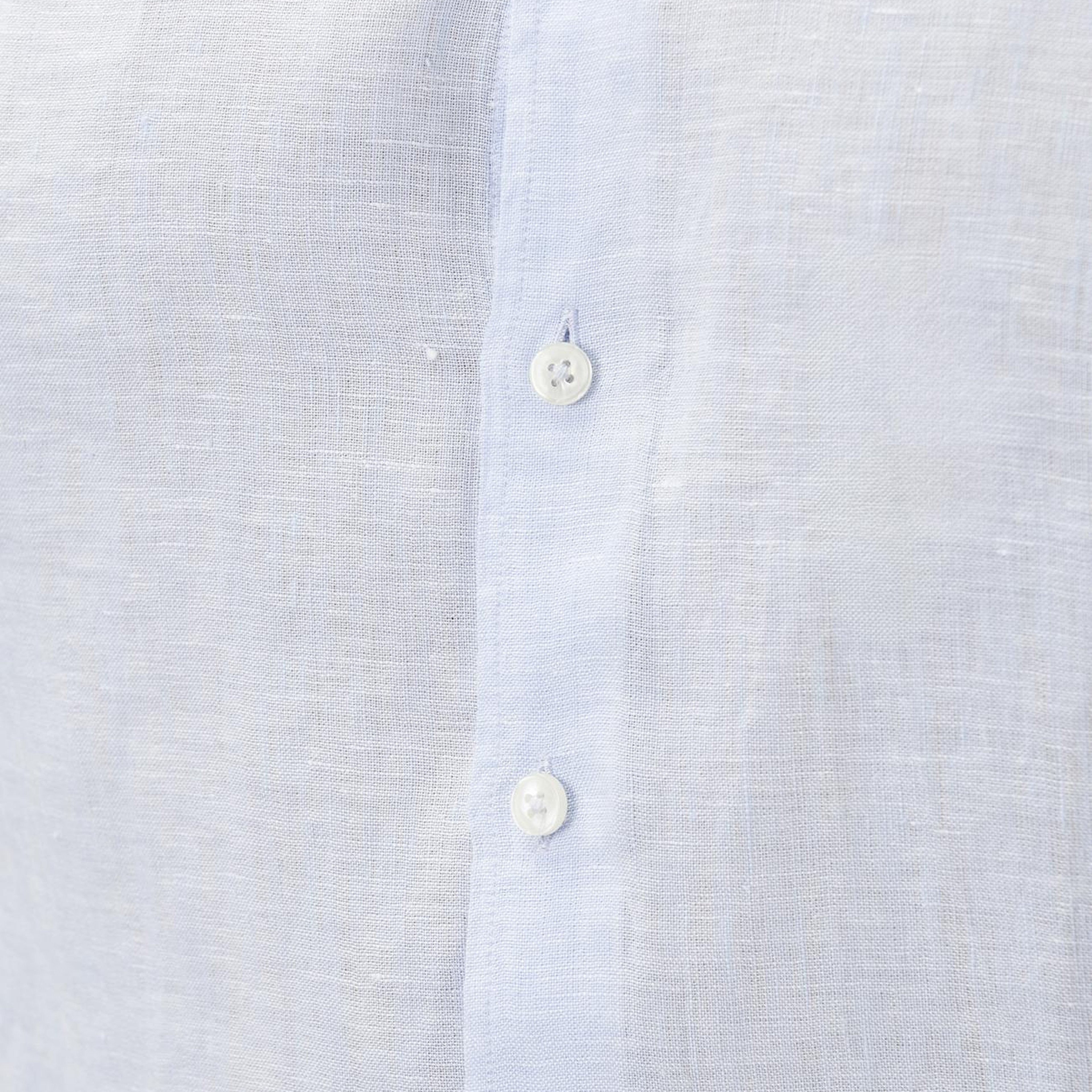 Network Erkek Açık Mavi Keten Gömlek