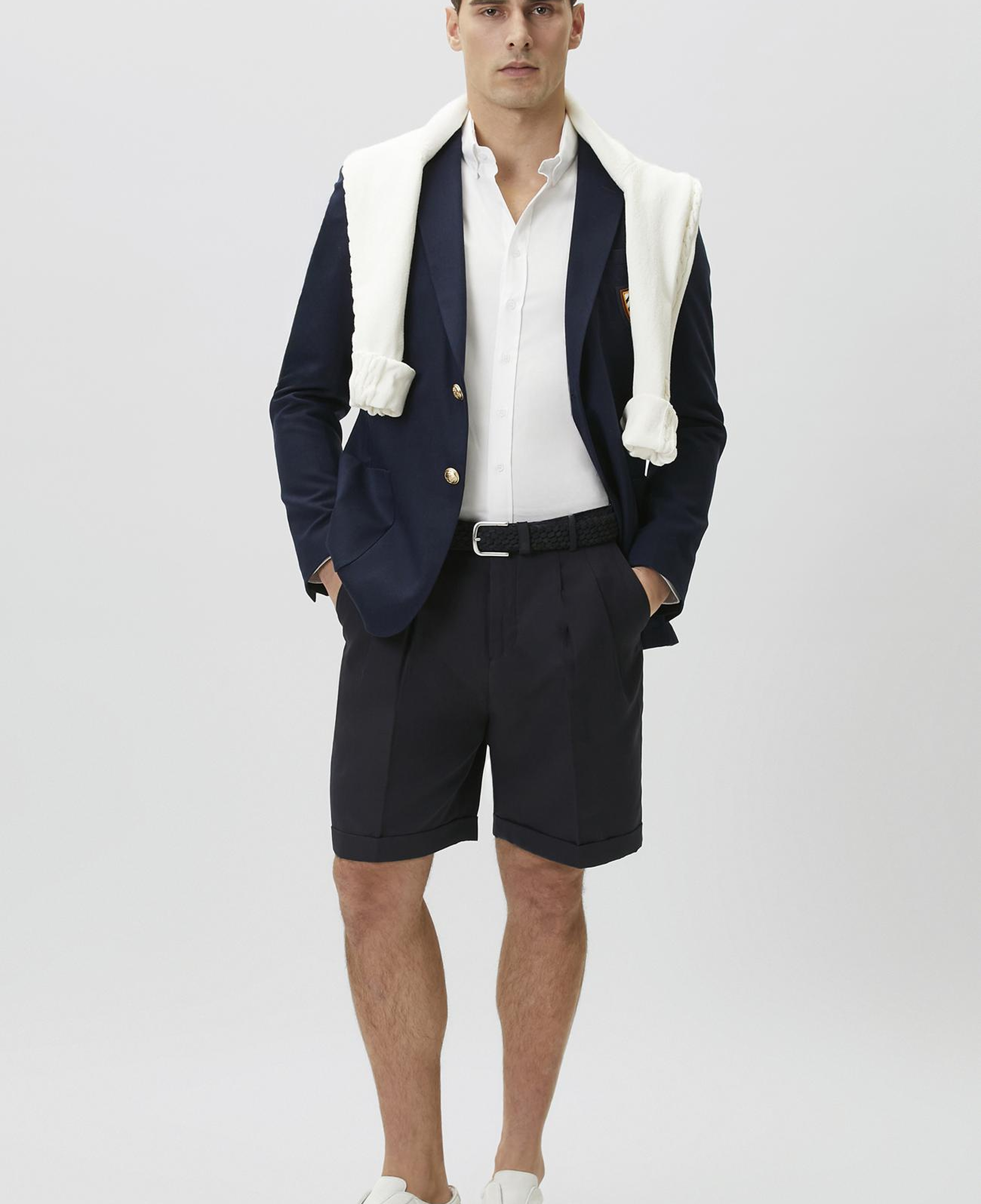 Network Erkek Slim Fit Beyaz Oxford Gömlek