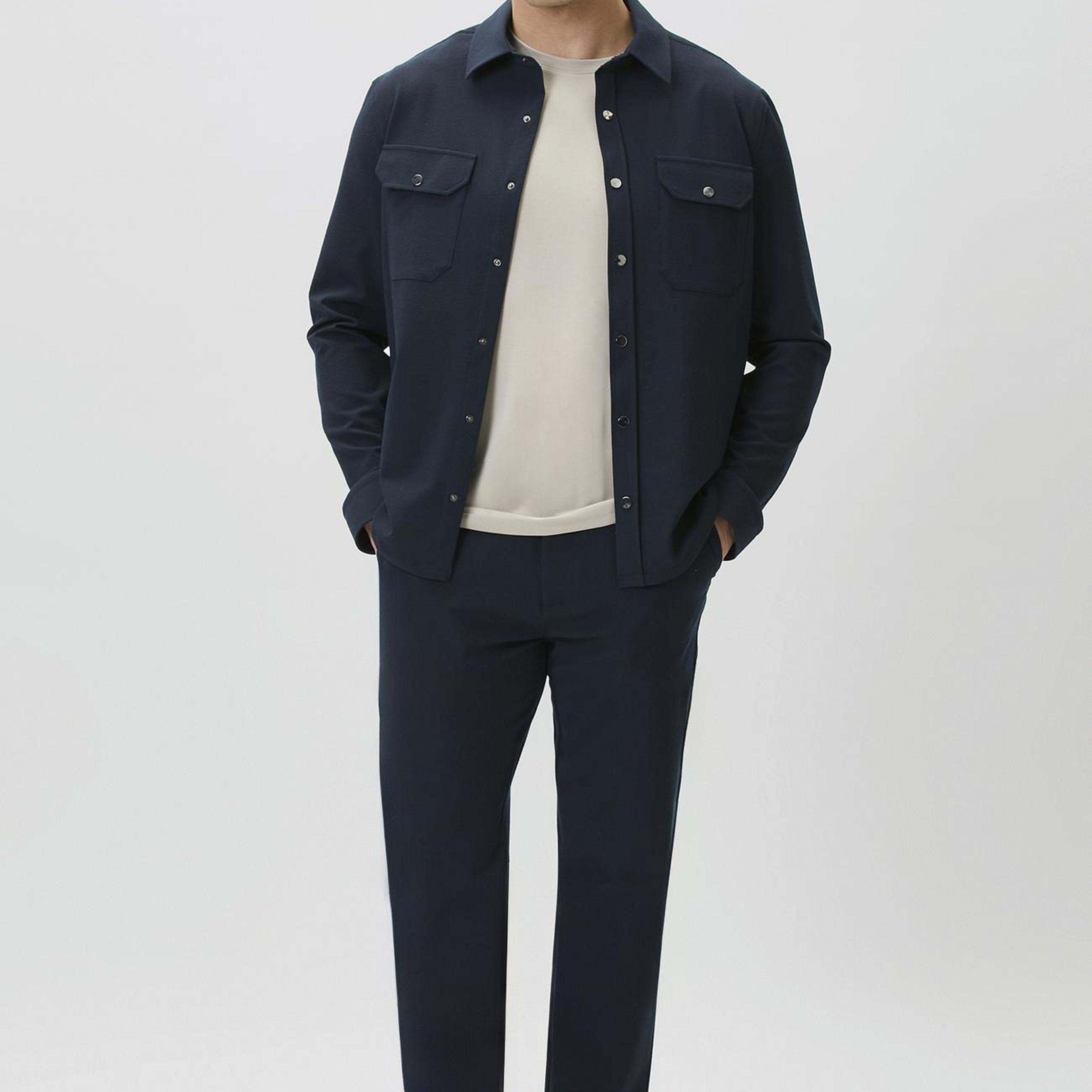 Network Erkek Jogger Fit Lacivert Gofreli Dokuma Pantolon