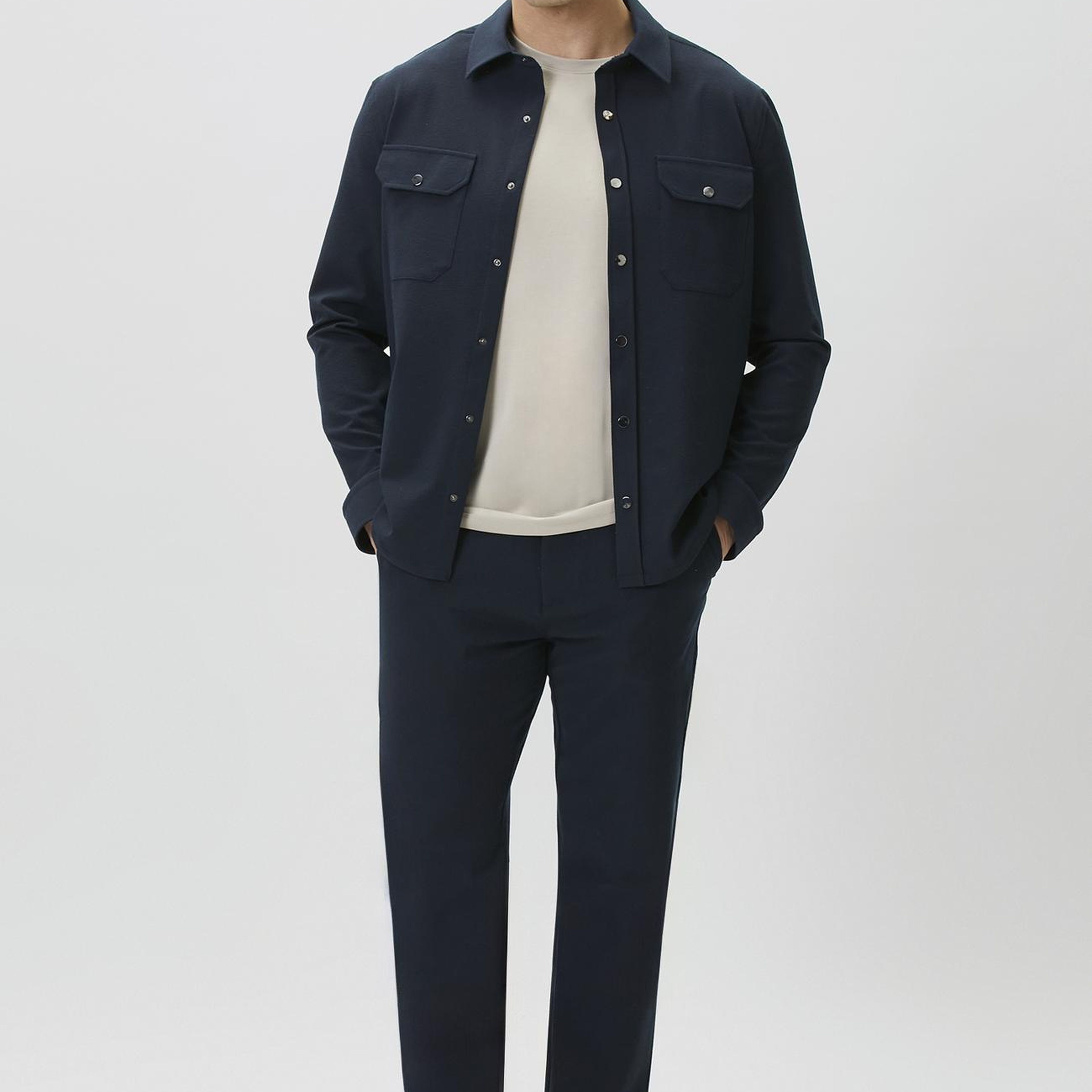 Network Erkek Jogger Fit Lacivert Gofreli Dokuma Pantolon