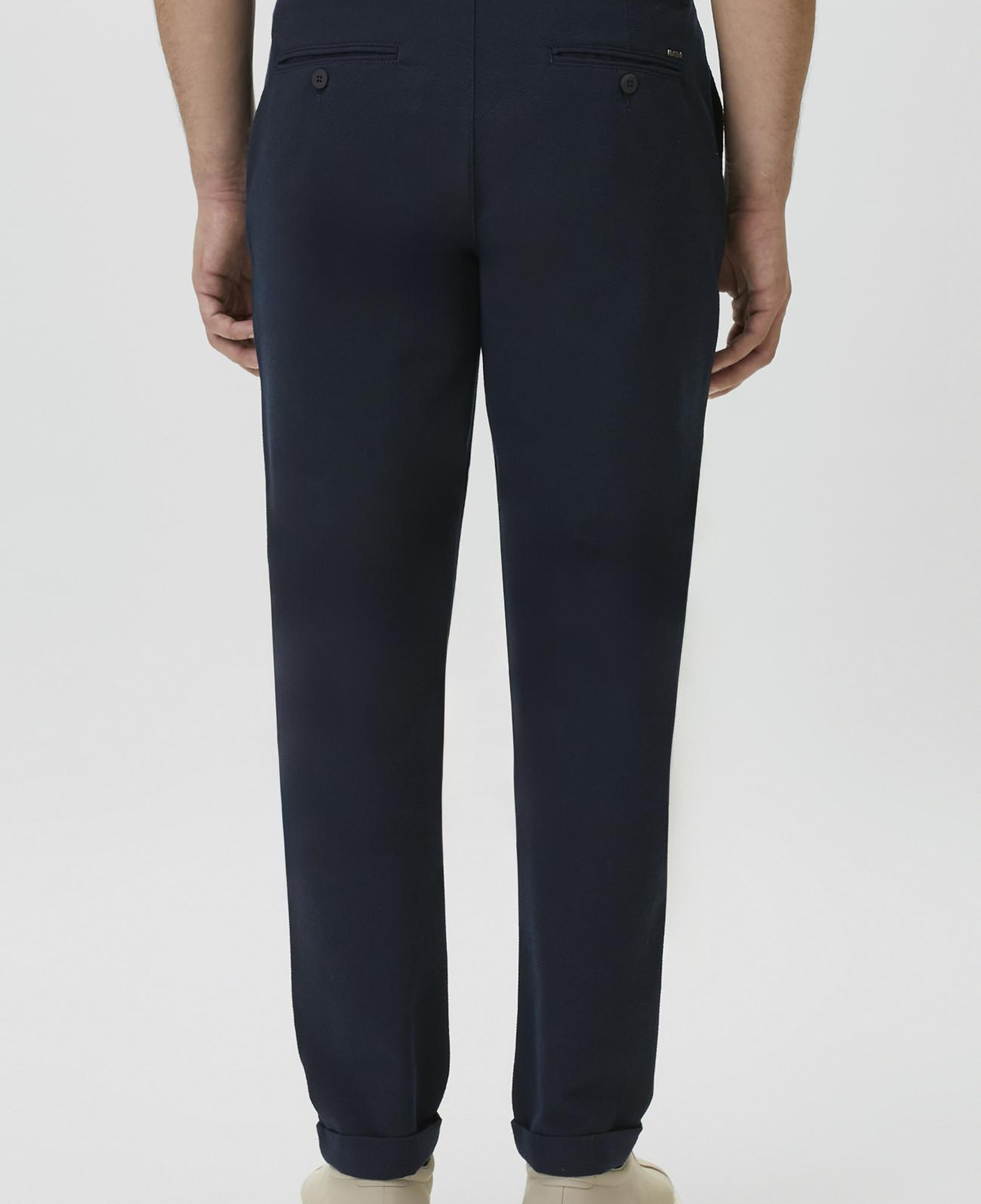 Network Erkek Jogger Fit Lacivert Gofreli Dokuma Pantolon