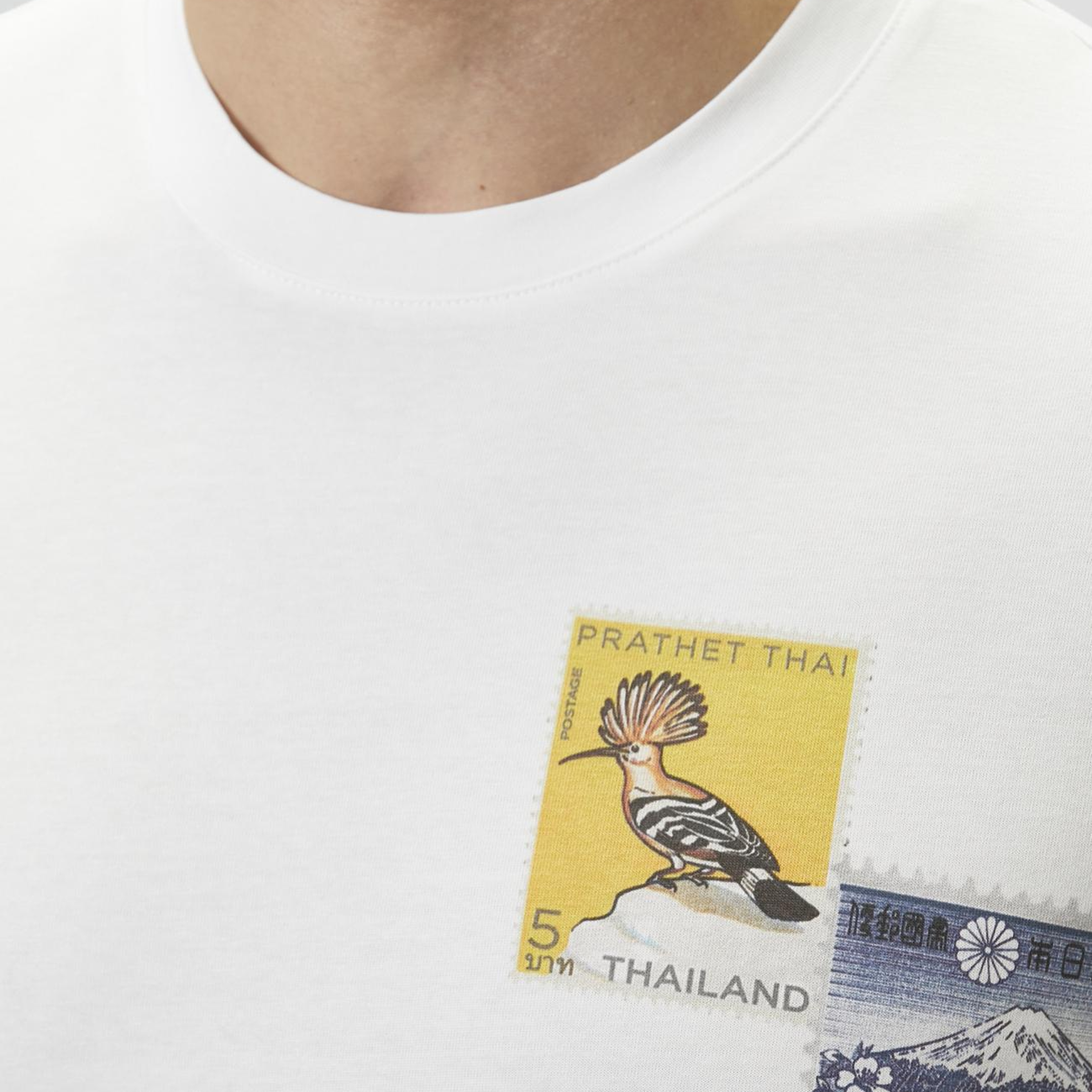 Network Erkek Beyaz Baskılı T-shirt