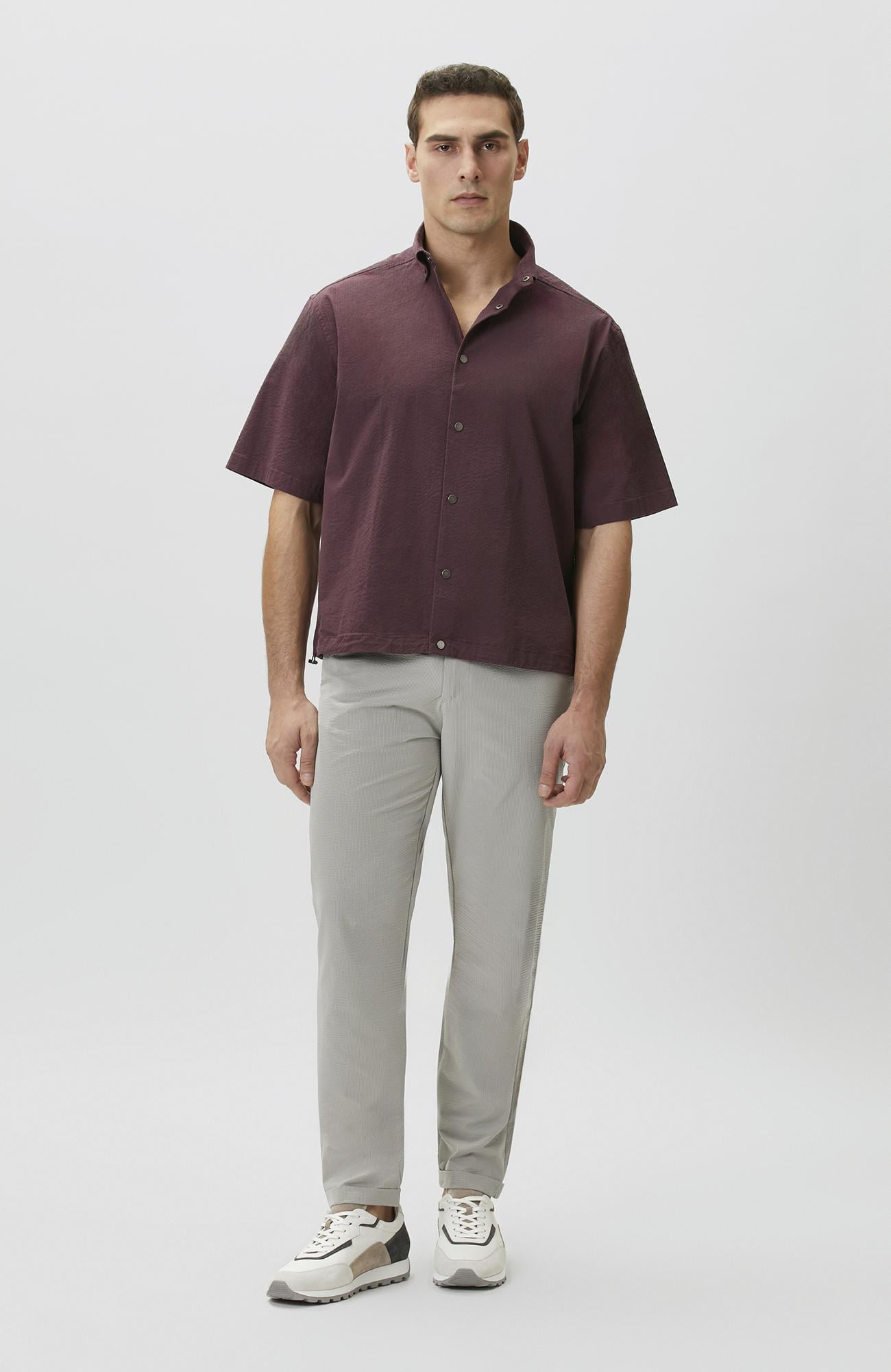 Network Erkek Jogger Fit Beli Lastikli Çizgili Gofreli Pantolon