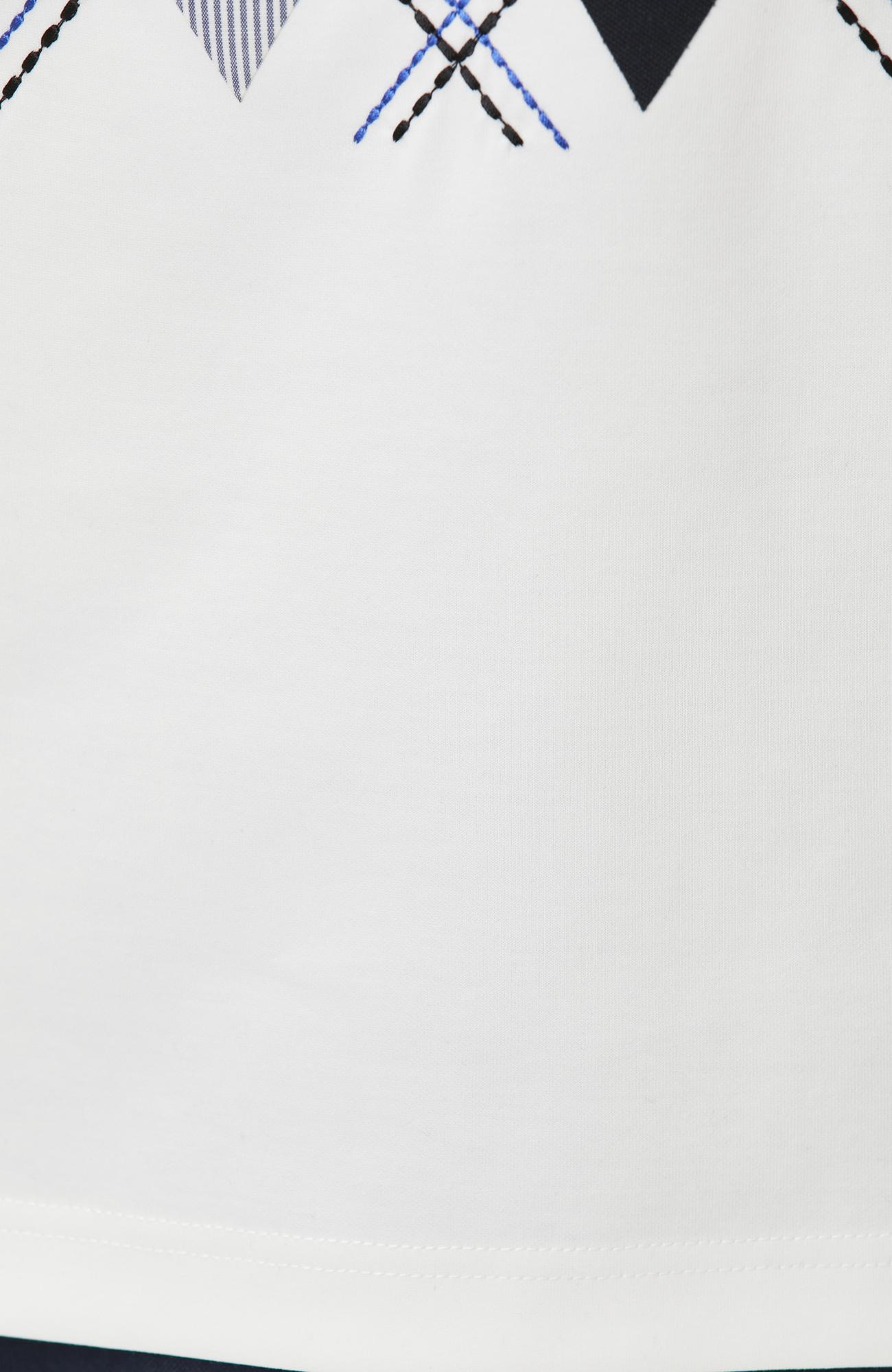 Network Erkek Beyaz Nakışlı T-shirt