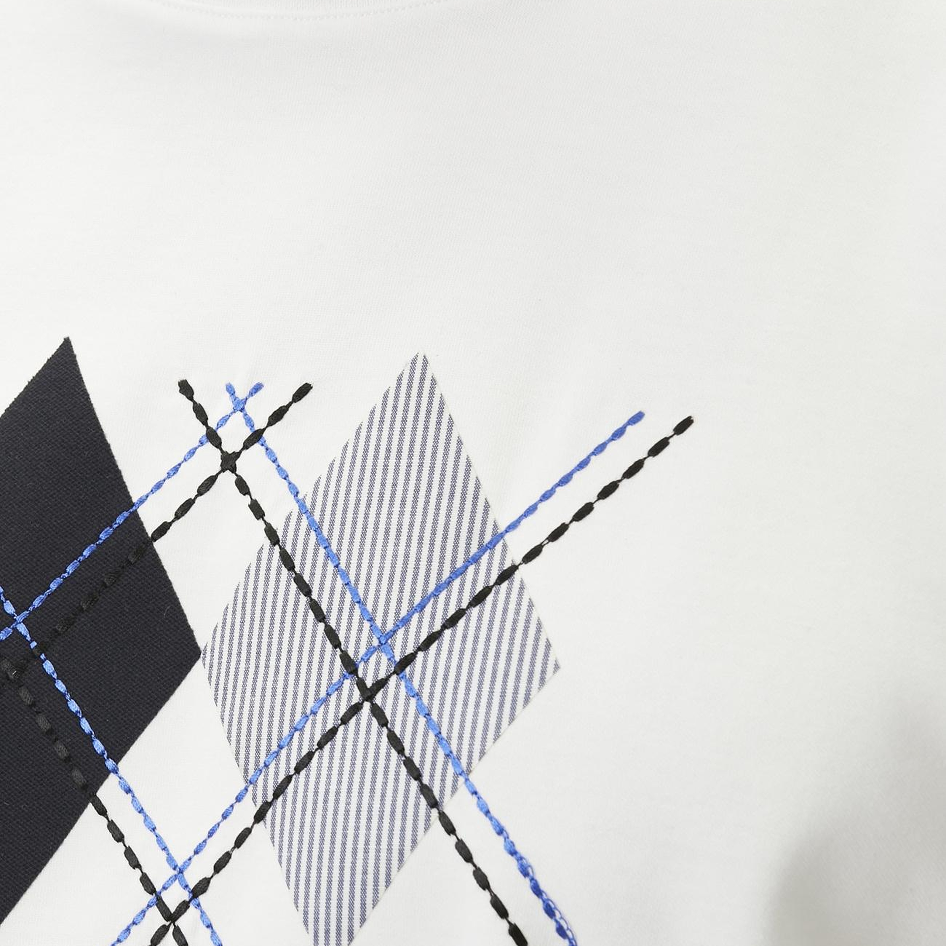 Network Erkek Beyaz Nakışlı T-shirt
