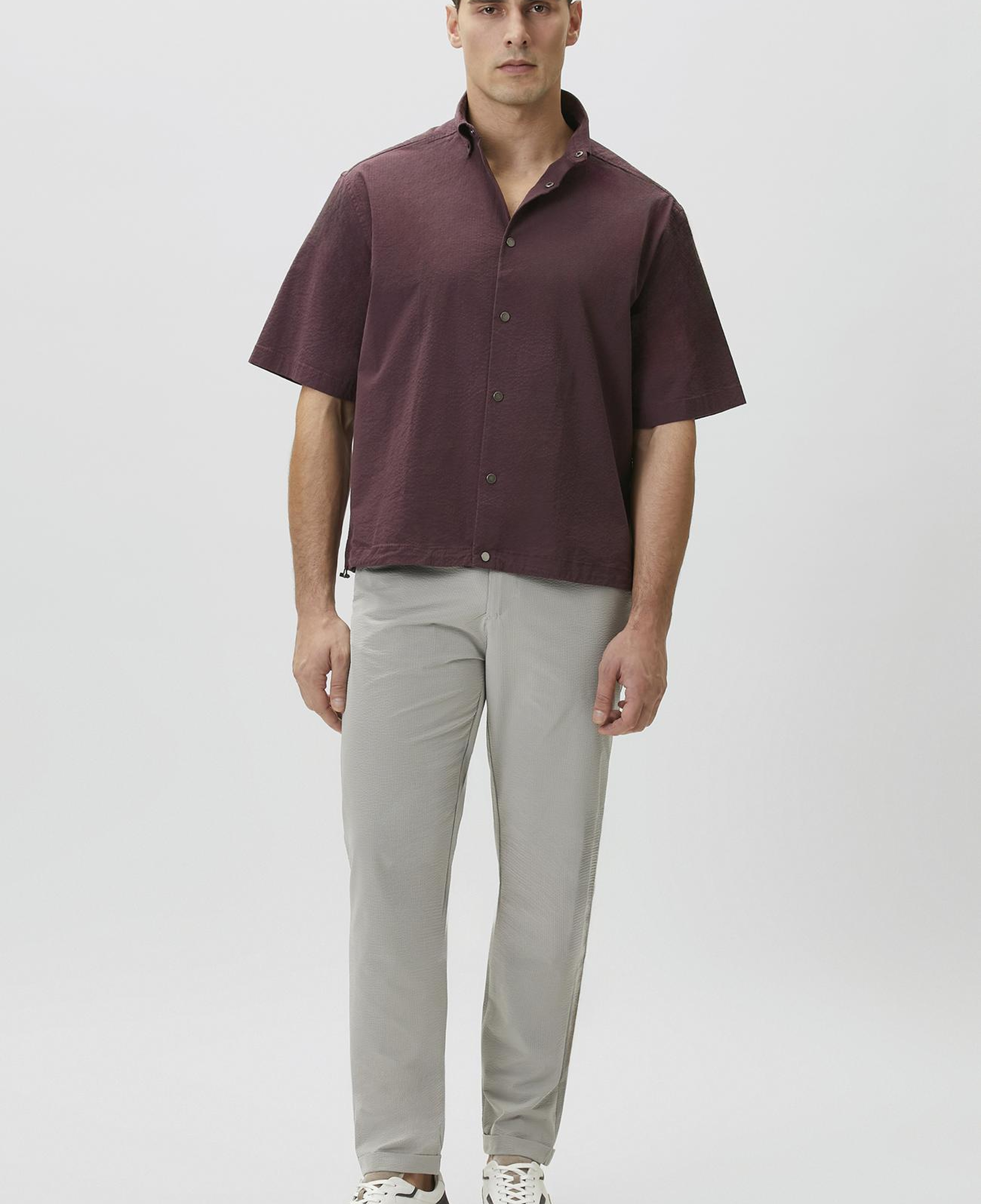 Network Erkek Jogger Fit Beli Lastikli Çizgili Gofreli Pantolon