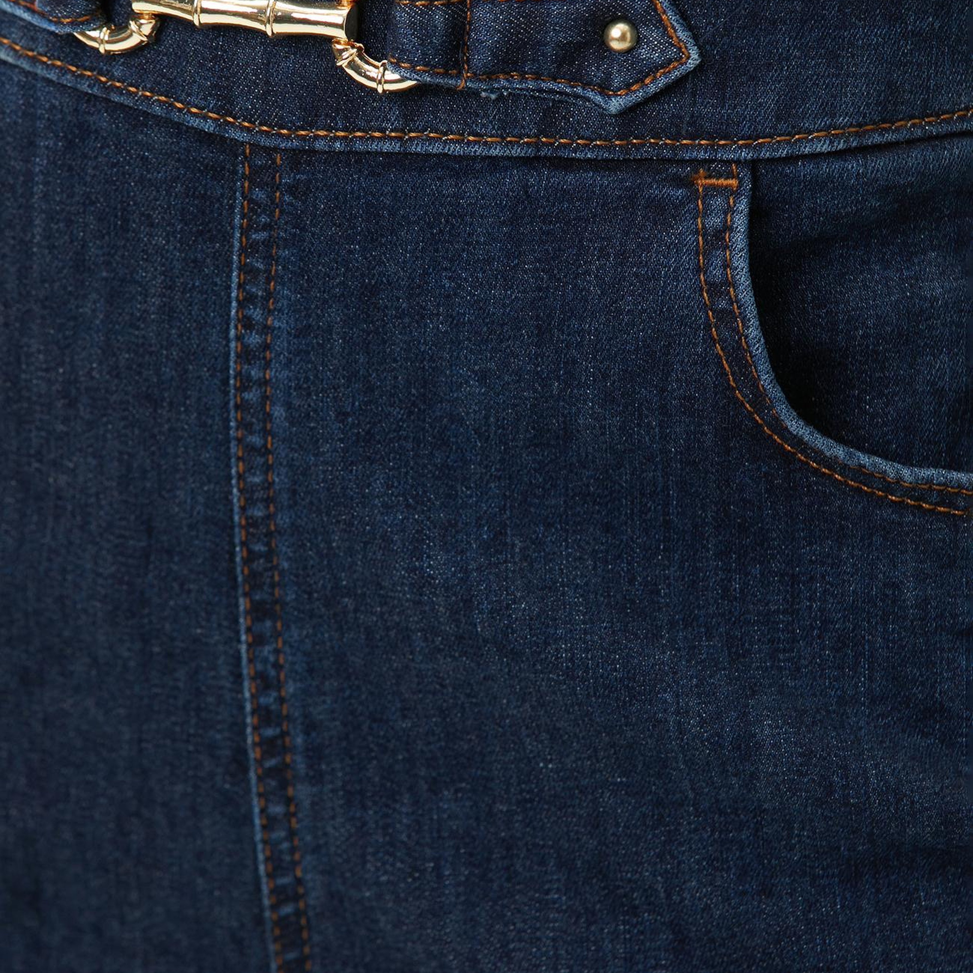 Network Kadın İndigo Aksesuarlı Denim Tulum