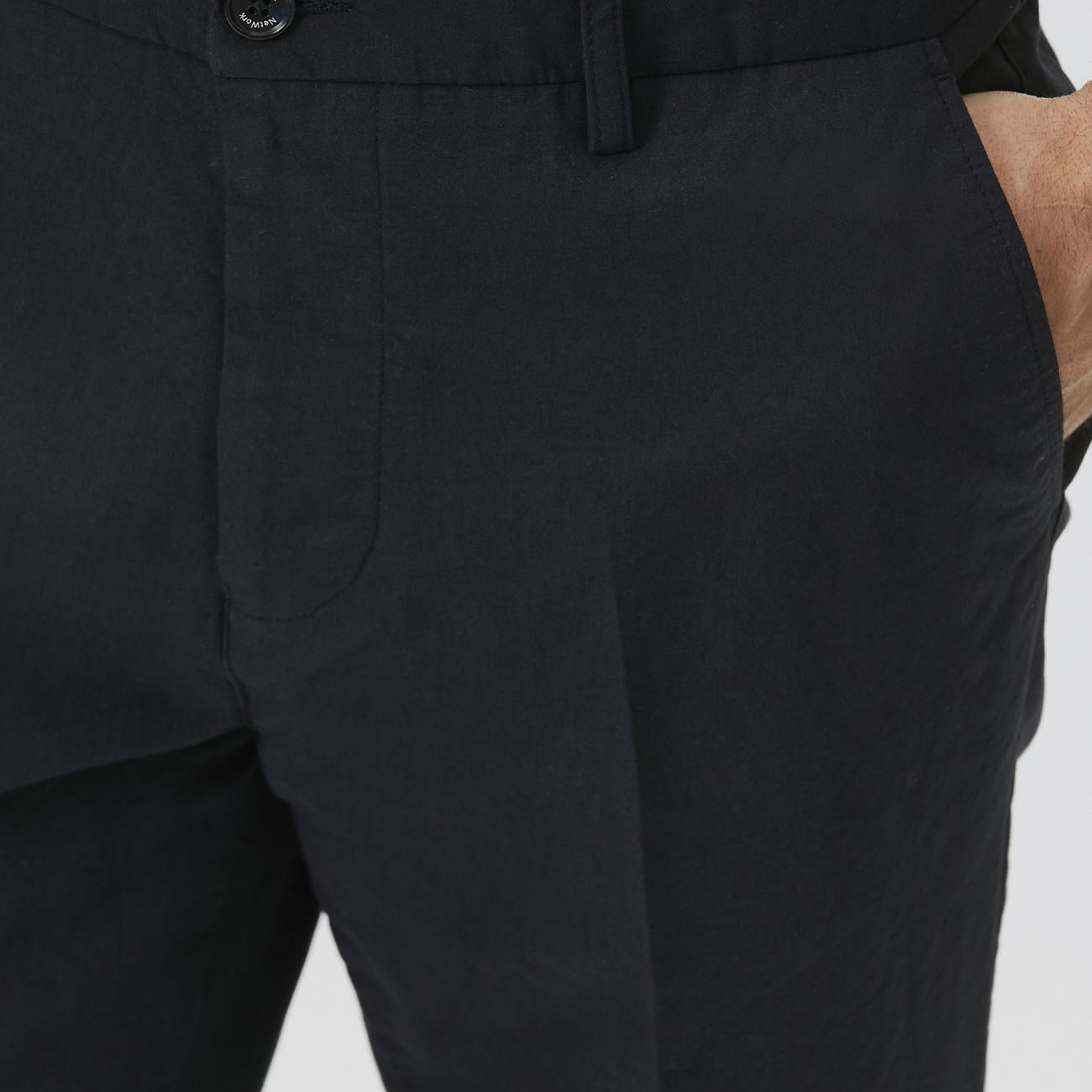Network Erkek Lacivert Pileli Chino Casual Pantolon