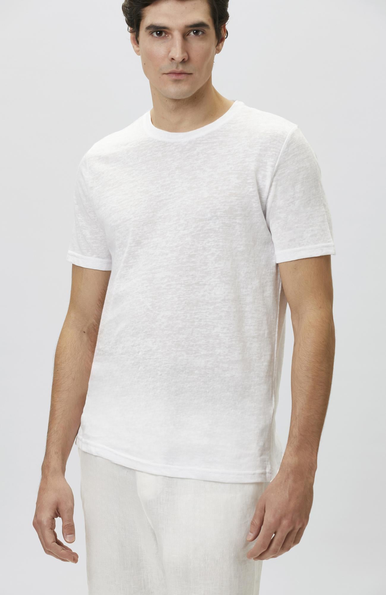 Network Erkek Beyaz Basic T-shirt