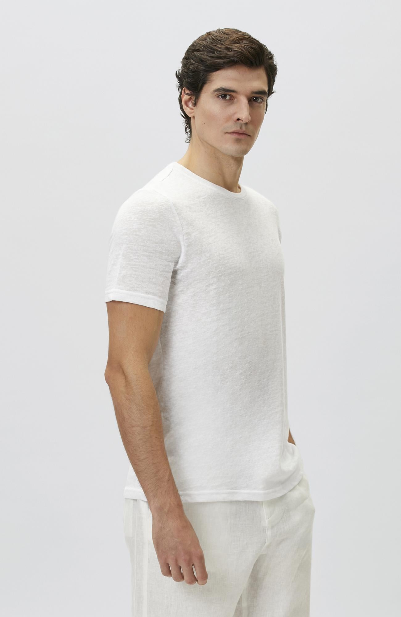 Network Erkek Beyaz Basic T-shirt