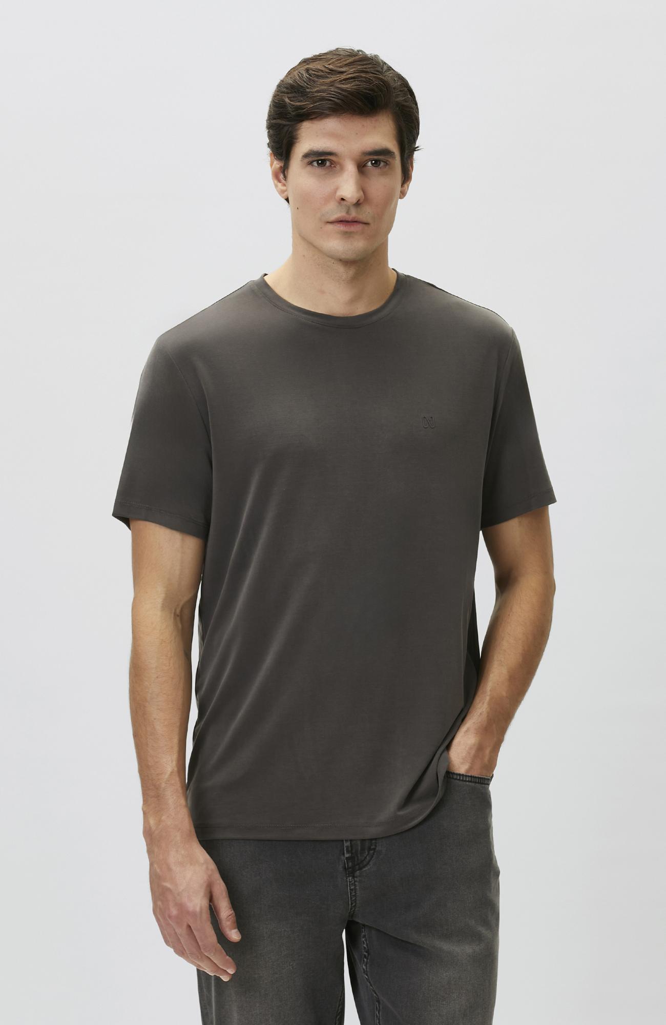 Network Erkek Kahverengi Modal T-shirt