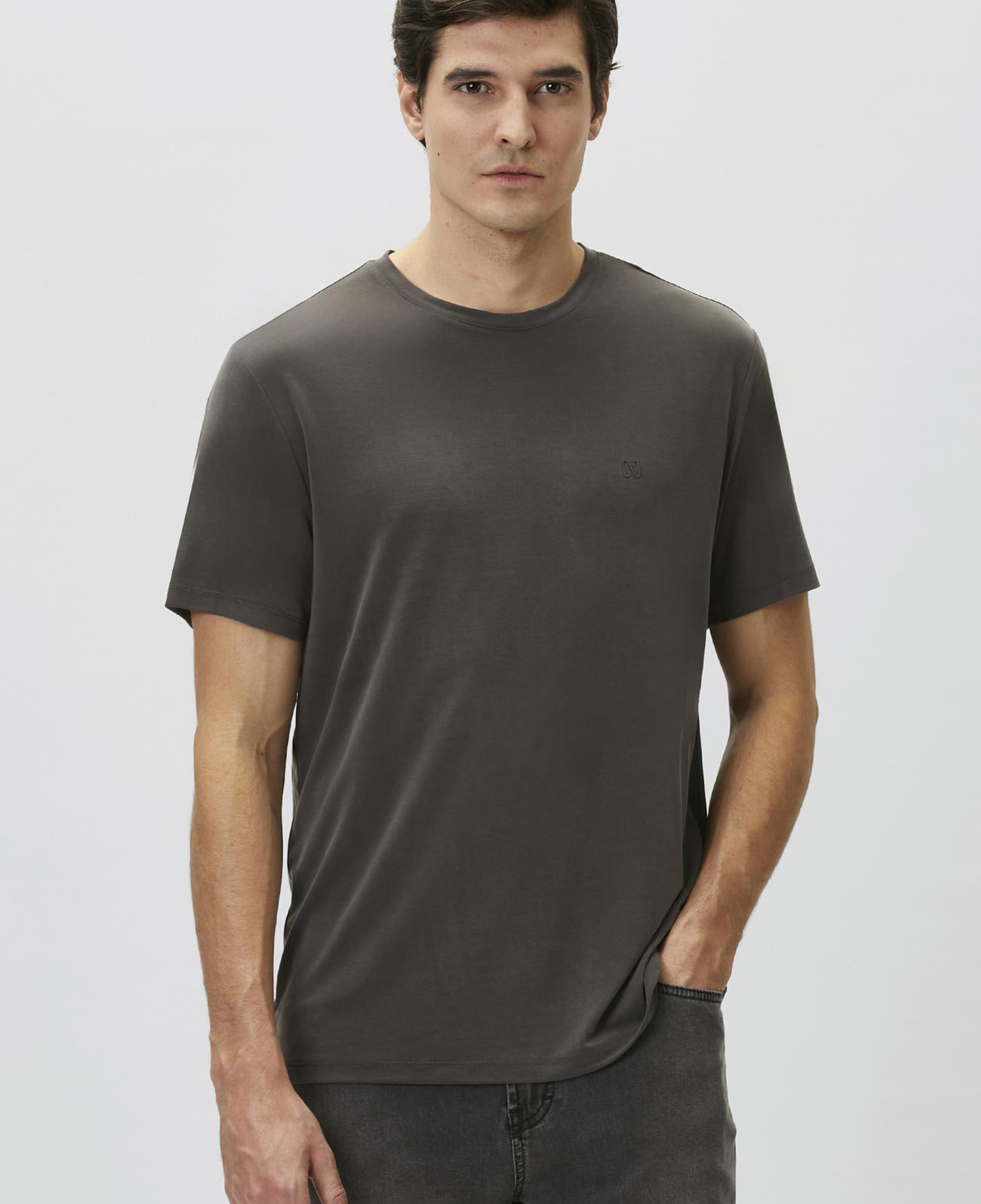 Network Erkek Kahverengi Modal T-shirt