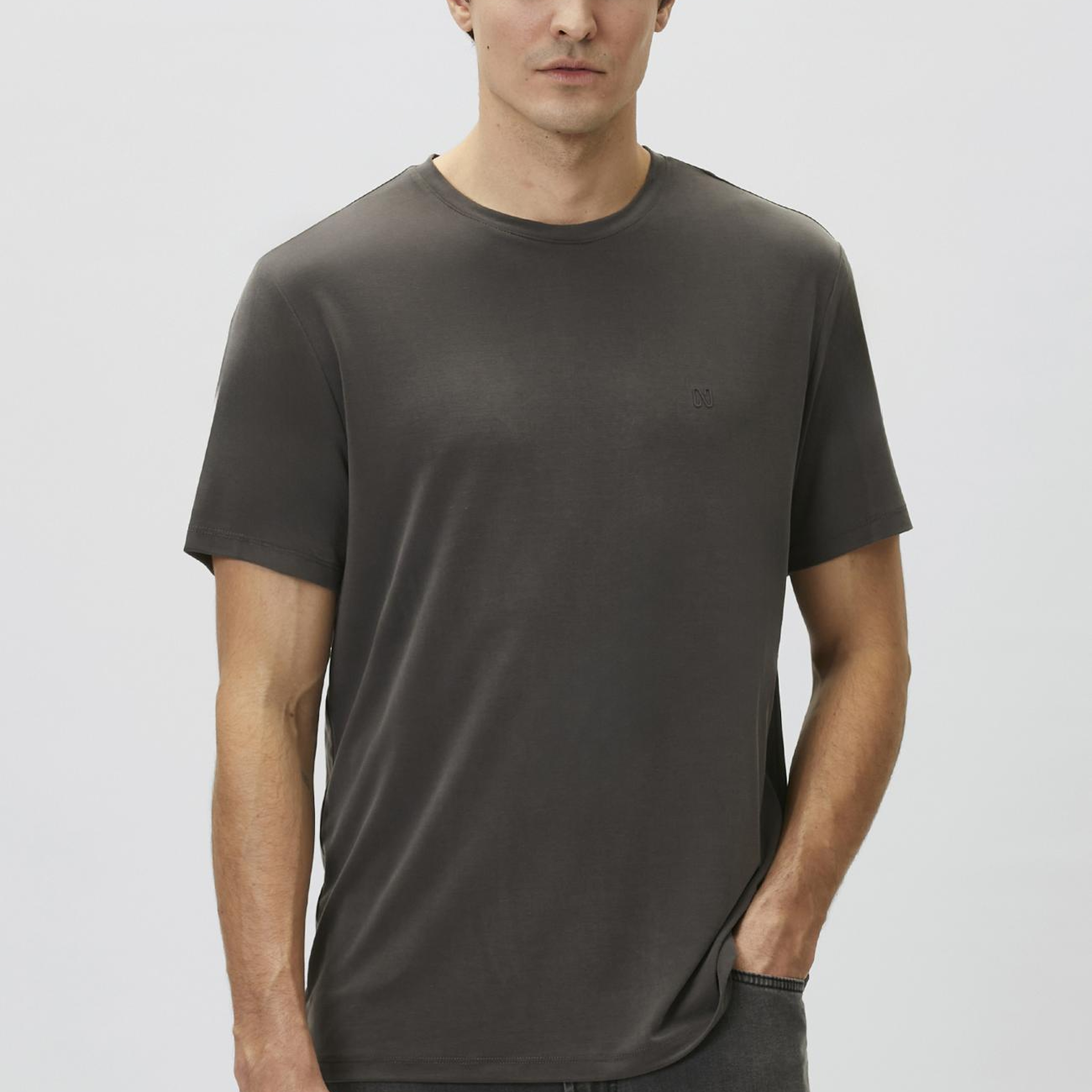 Network Erkek Kahverengi Modal T-shirt
